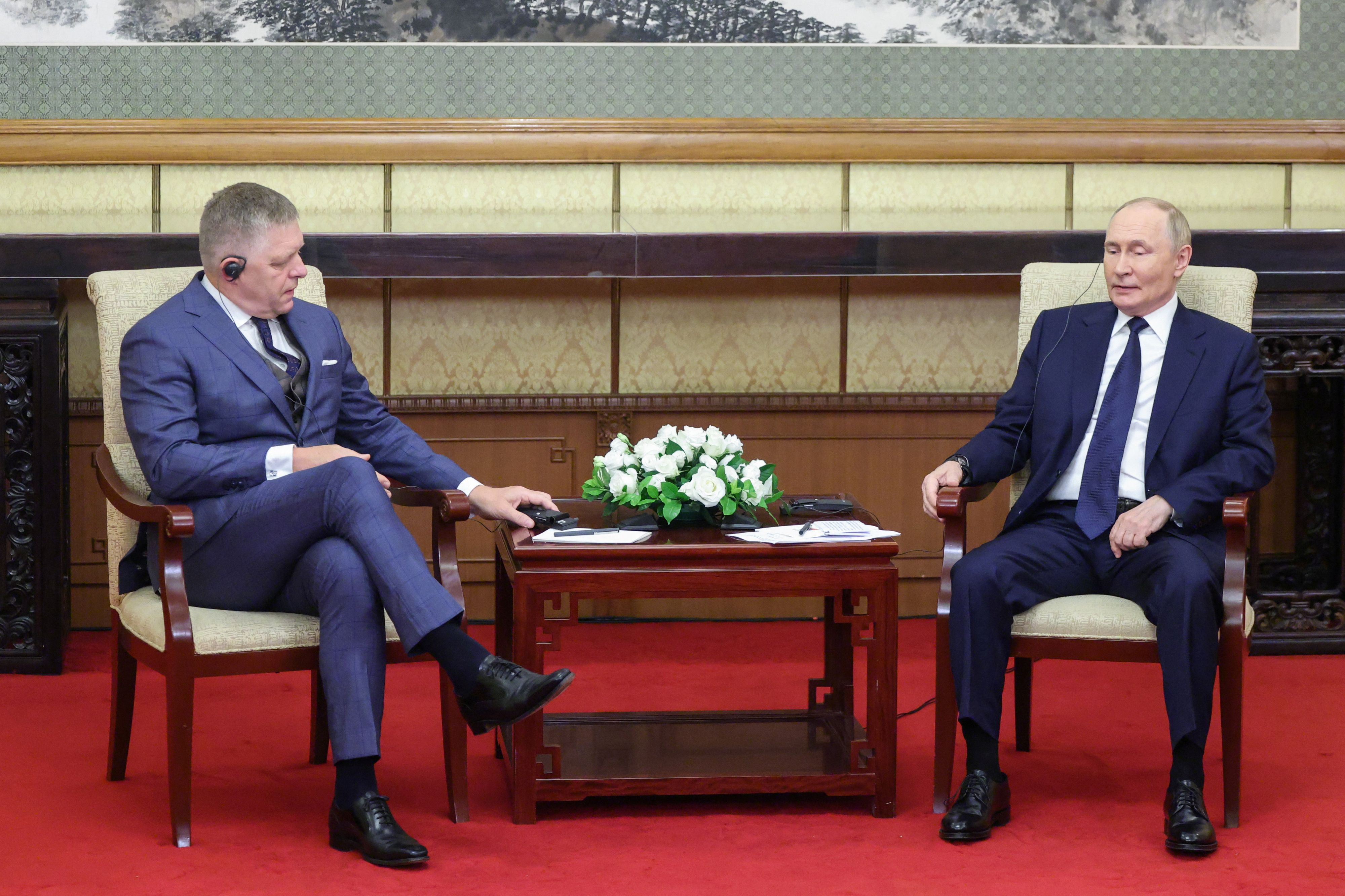 Kreml-Kriegstreiber Wladimir Putin traf im September in China den slowakischen Premier Robert Fico.