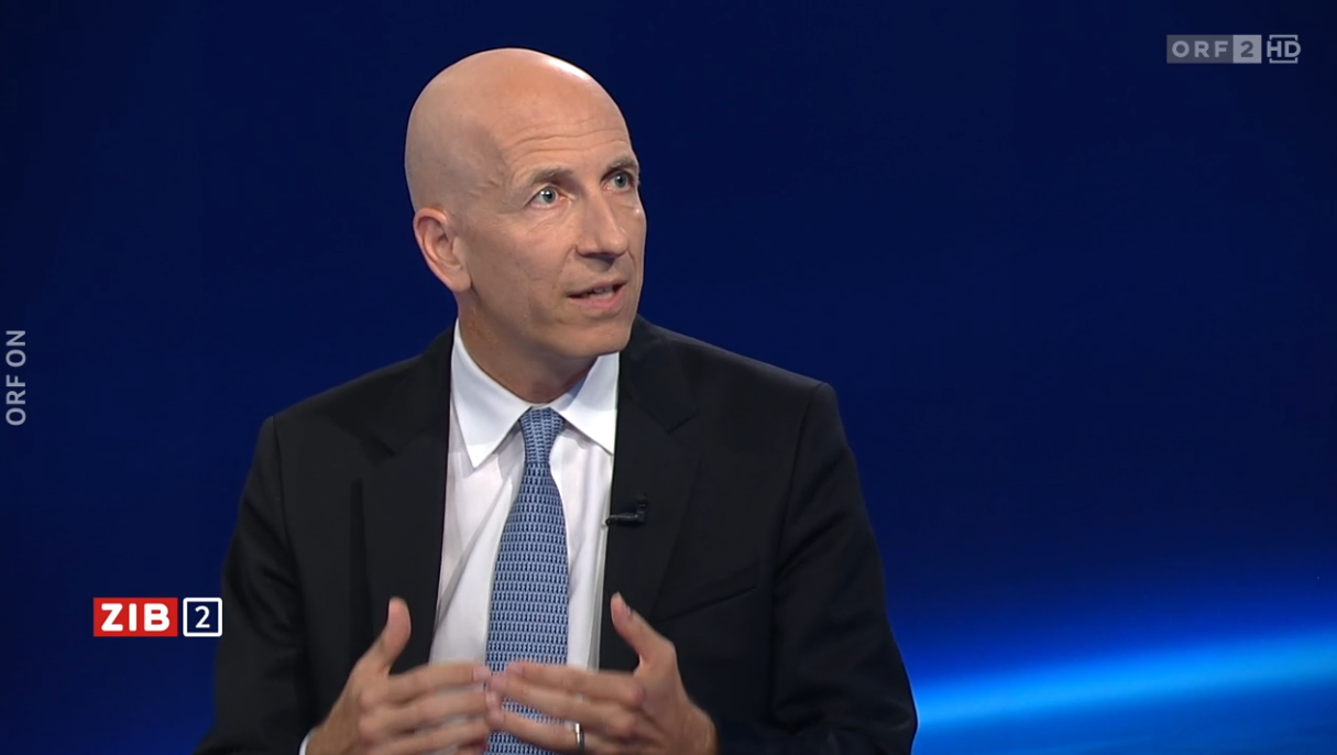 Martin Kocher, in neuer Funktion als OeNB-Gouverneur, war am Dienstag (02.09.2025) Studiogast in der ZIB2