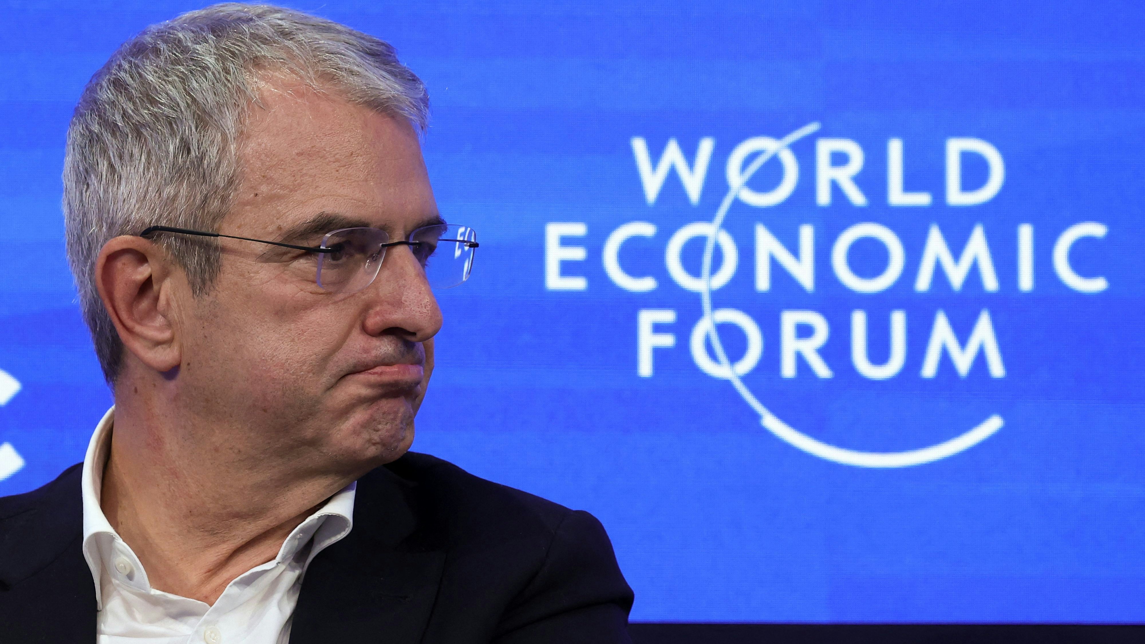 Nestle's Chief Executive Officer Laurent Freixe attends the 55th annual World Economic Forum (WEF) meeting in Davos, Switzerland, January 22, 2025. REUTERS/Yves Herman