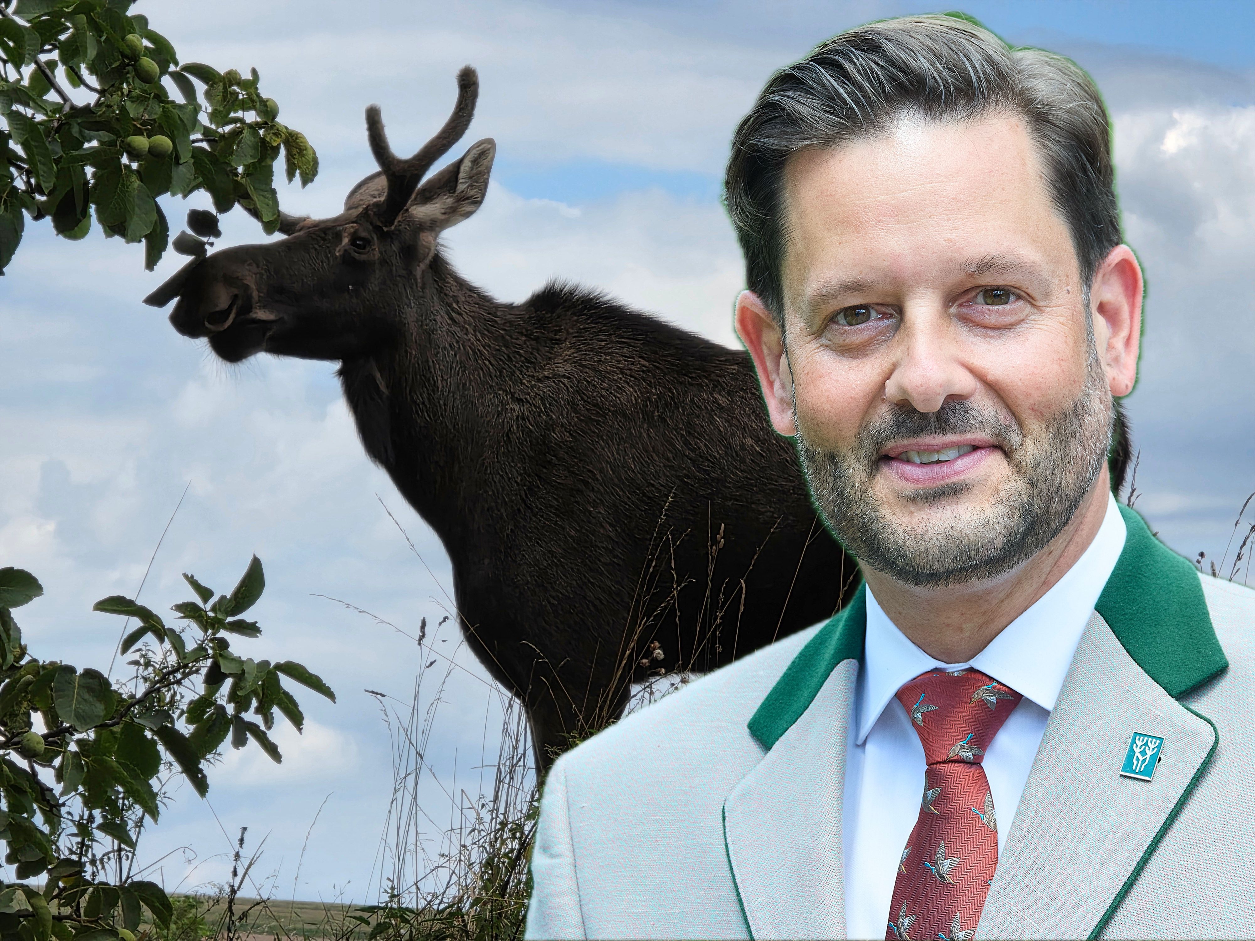 Landesjägermeister Christoph Metzker über Elch Emil