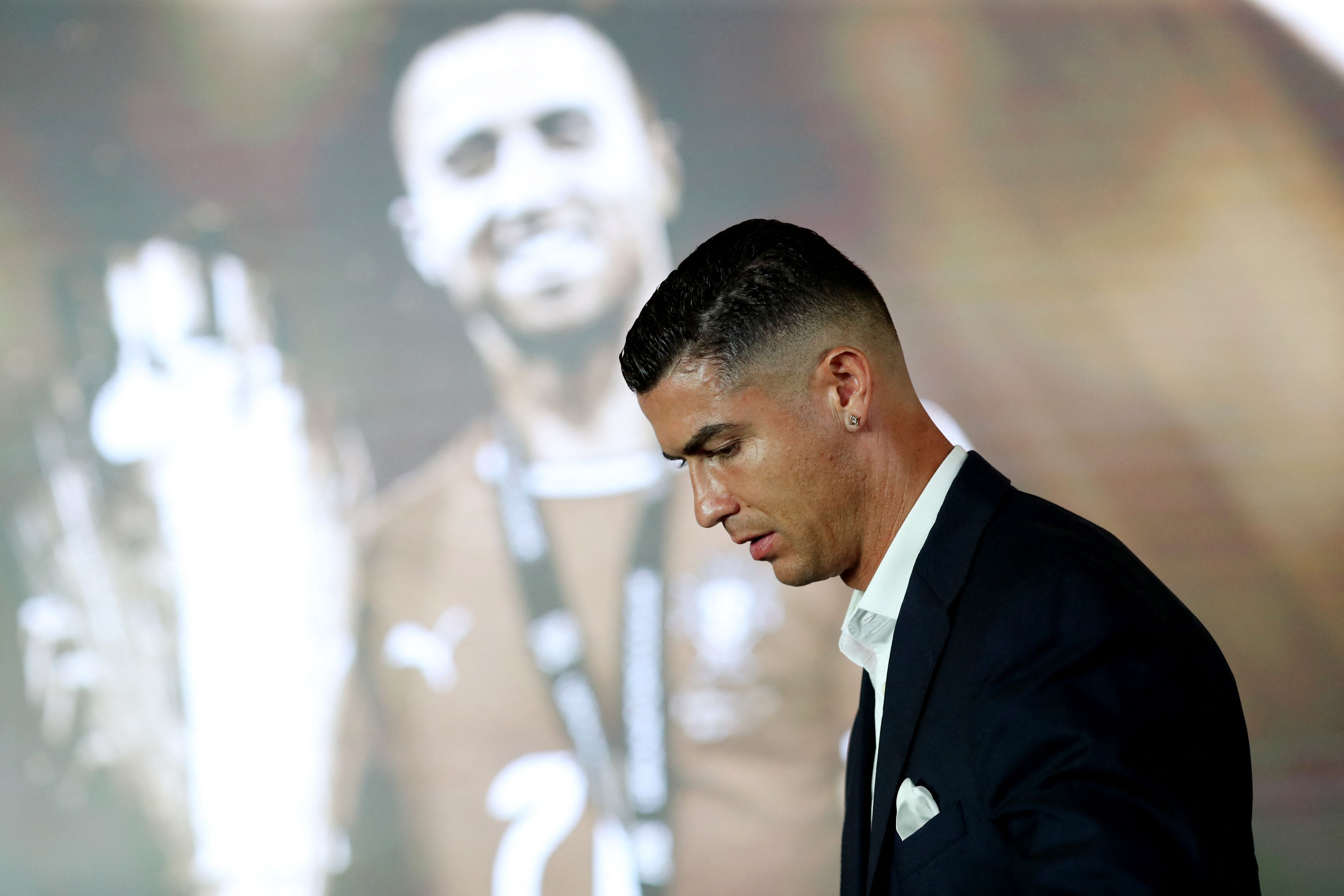 Cristiano Ronaldo bei der Andacht für Diogo Jota.