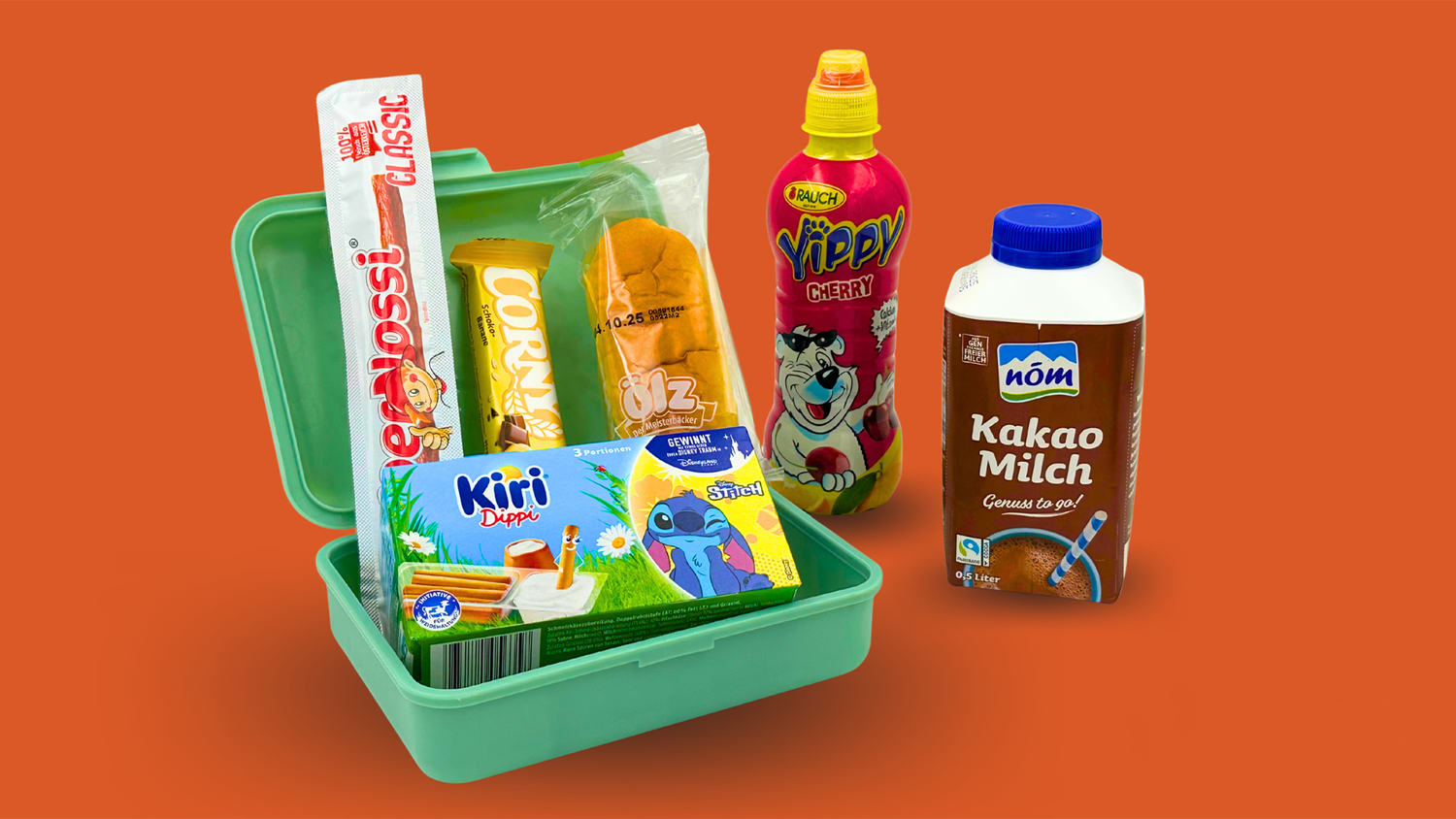 Supermärkte bewerben Schokoriegel, süße Limonaden und fettige Snackwurst für die Jausenbox statt Obst, Gemüse und Vollkornprodukte.