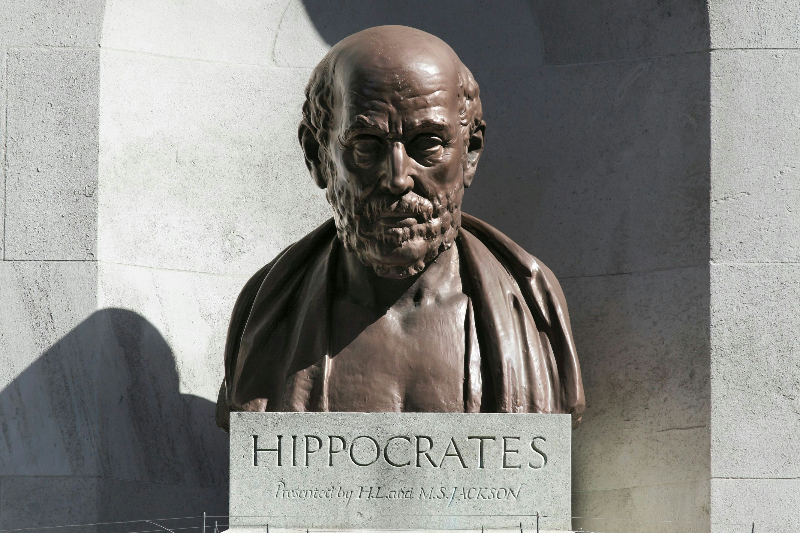 Schenkte den Sterbenden nur wenig Beachtung: der antike griechische Philosoph Hippokrates gilt als "Vater der Medizin"