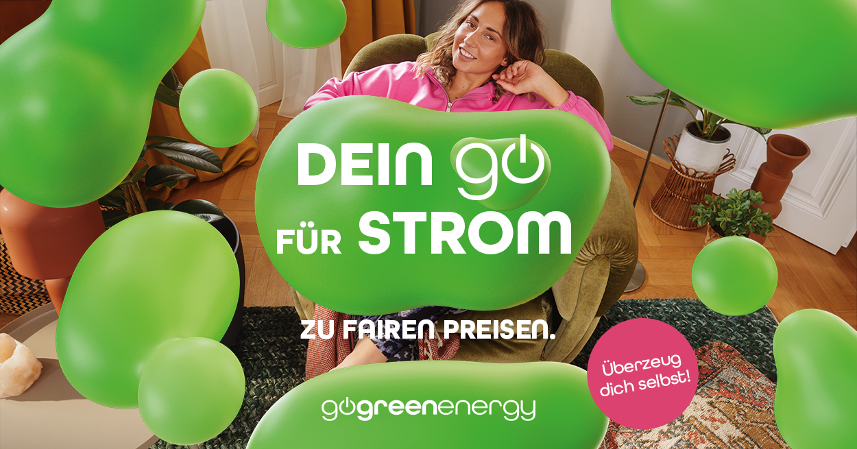Fair und transparent: Wechsle jetzt zu go green energy.