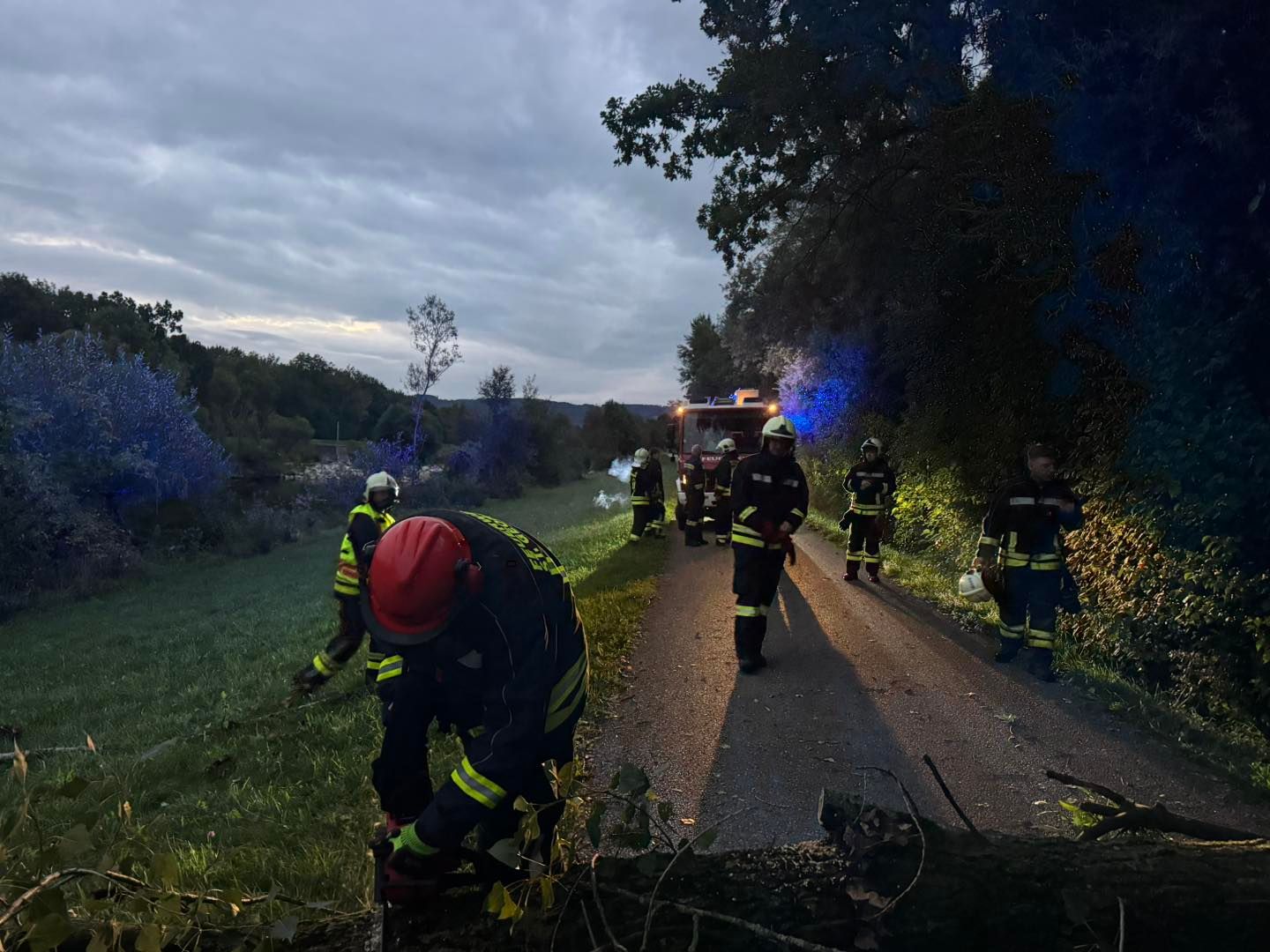 Bilder vom Feuerwehreinsatz in St. Pölten.