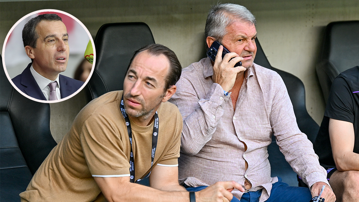 Österreichs Ex-Kanzler Christian Kern übt deutliche Kritik an der sportlichen Führung der Wiener Austria. 