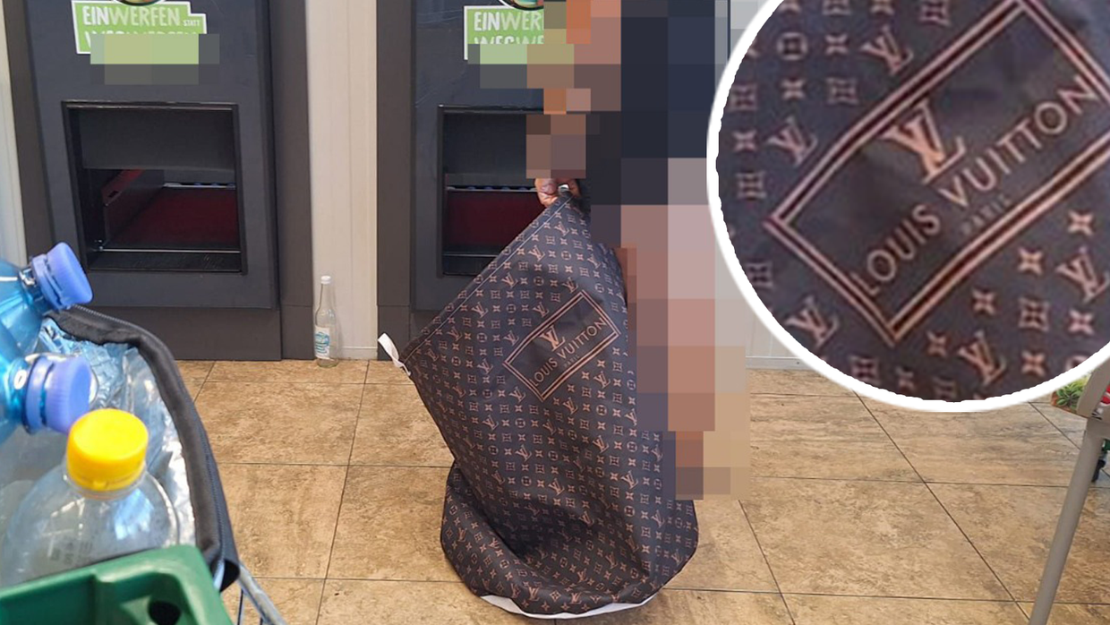 Heute.at - Louis Vuitton! Frau bringt Leergut in Designer-Tasche