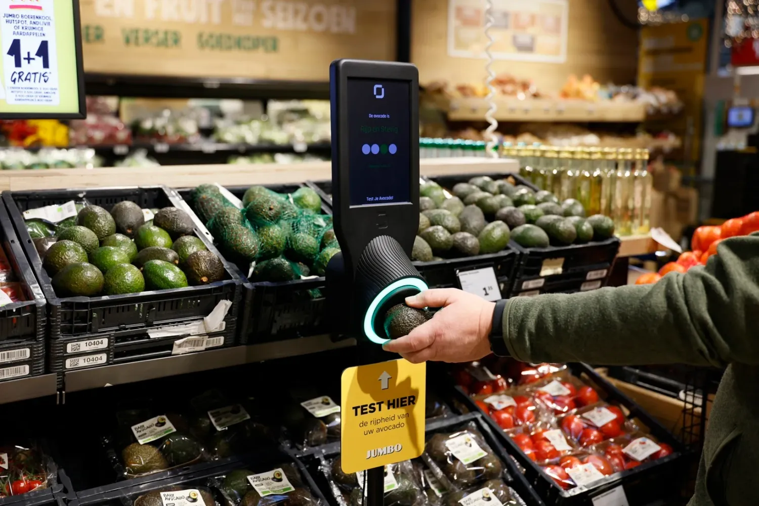 Ein Avocado-Scanner im Einsatz