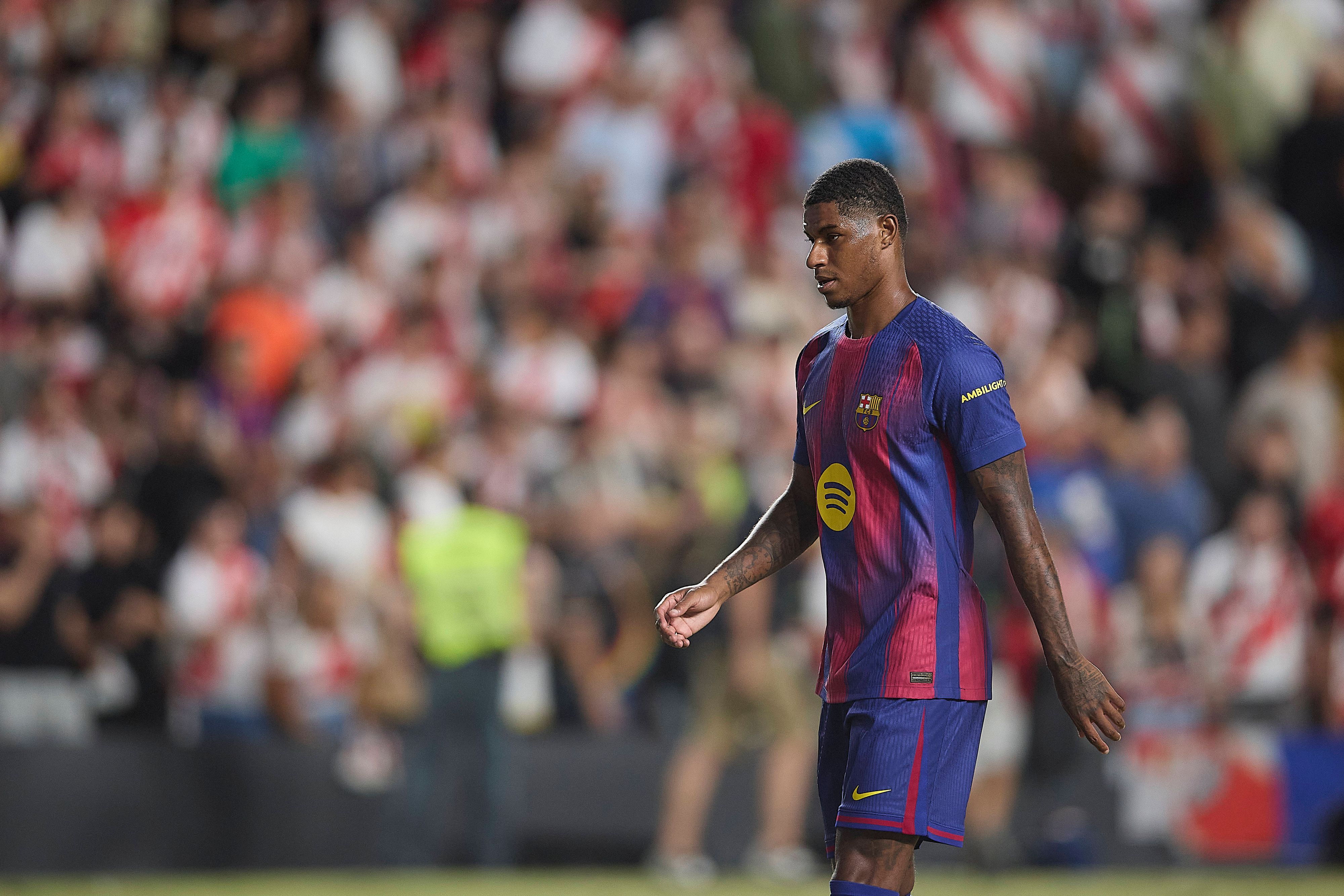 Barcelona-Star-Kicker Marcus Rashford. 
