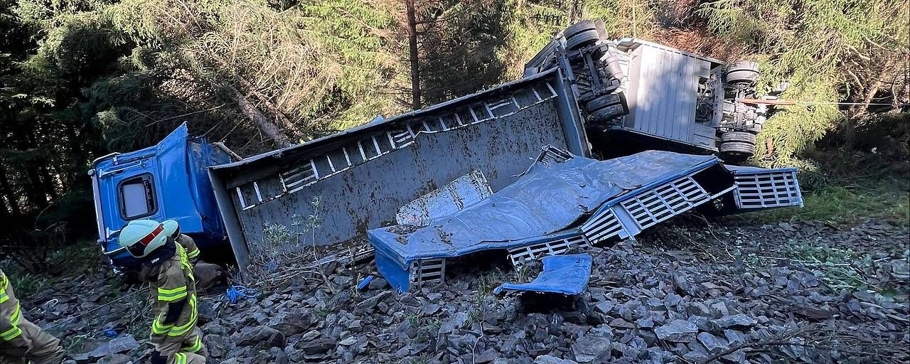 Bei dem Unfall kamen 13 Rinder ums Leben.