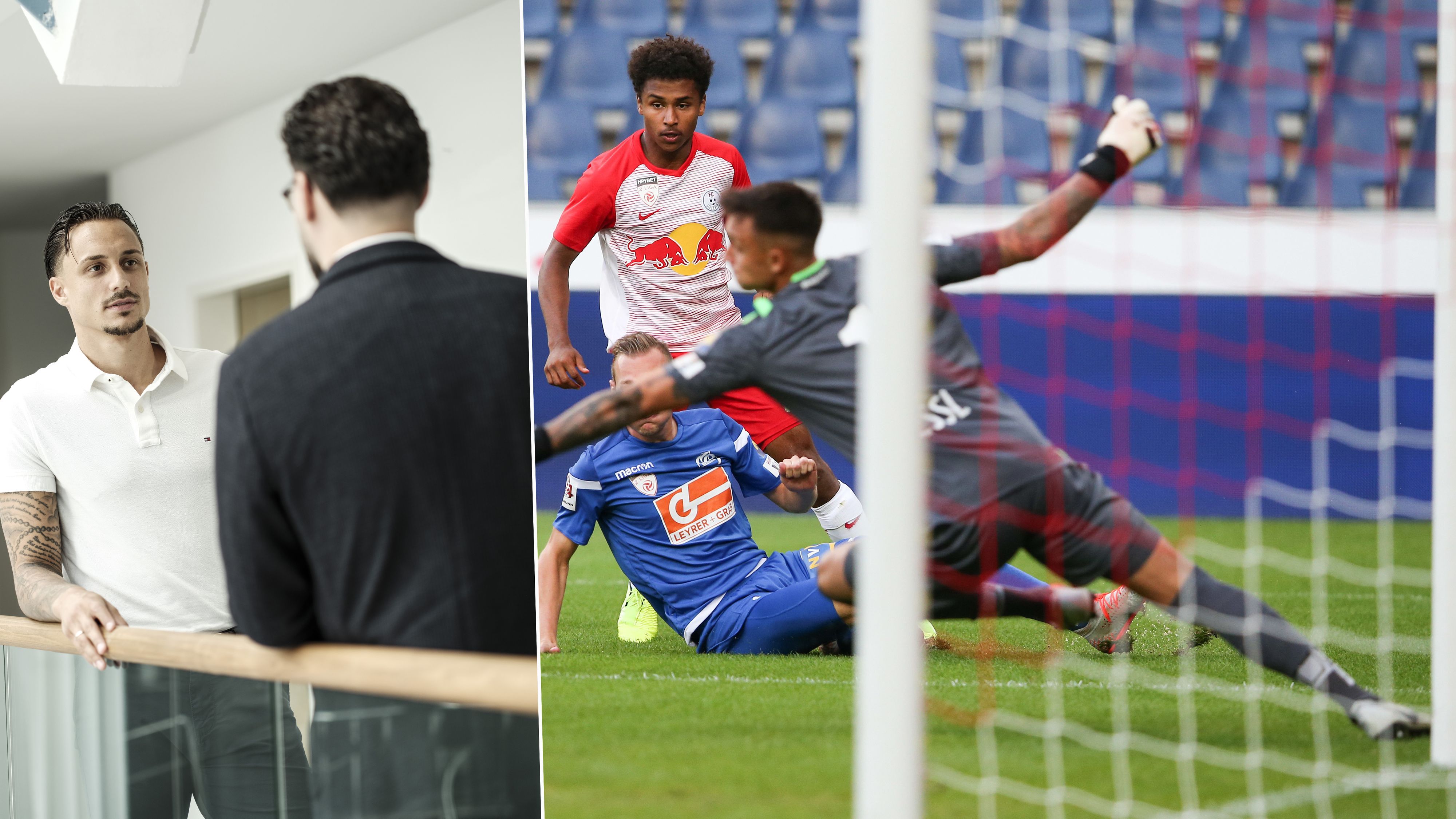 Früher parierte Gessl die Schüsse von BVB-Star Karim Adeyemi – nun hütet der gebürtige Hollabrunner Betroffene vor Geldverlusten.