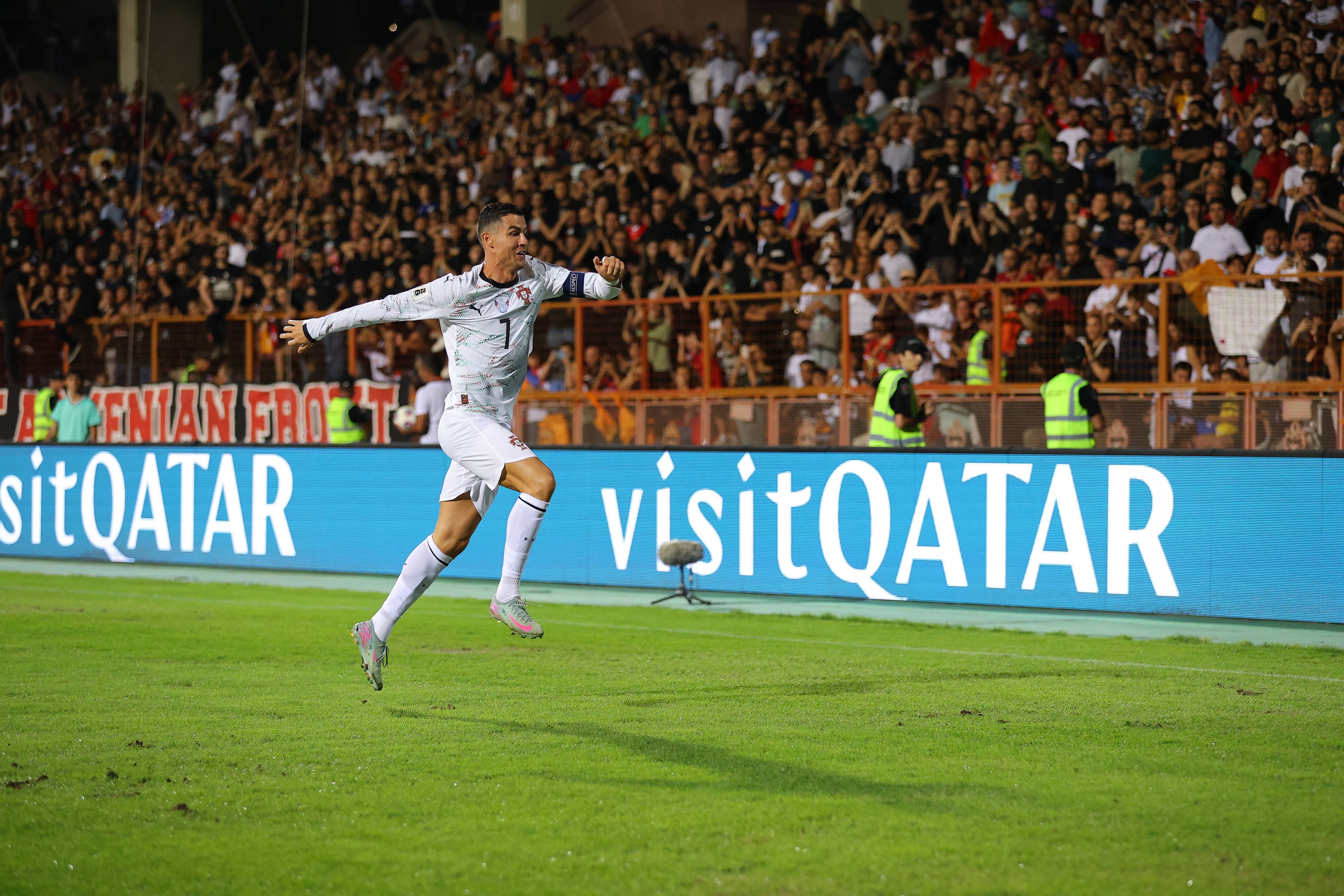 Cristiano Ronaldo erzielte gegen Armenien einen Doppelpack. 