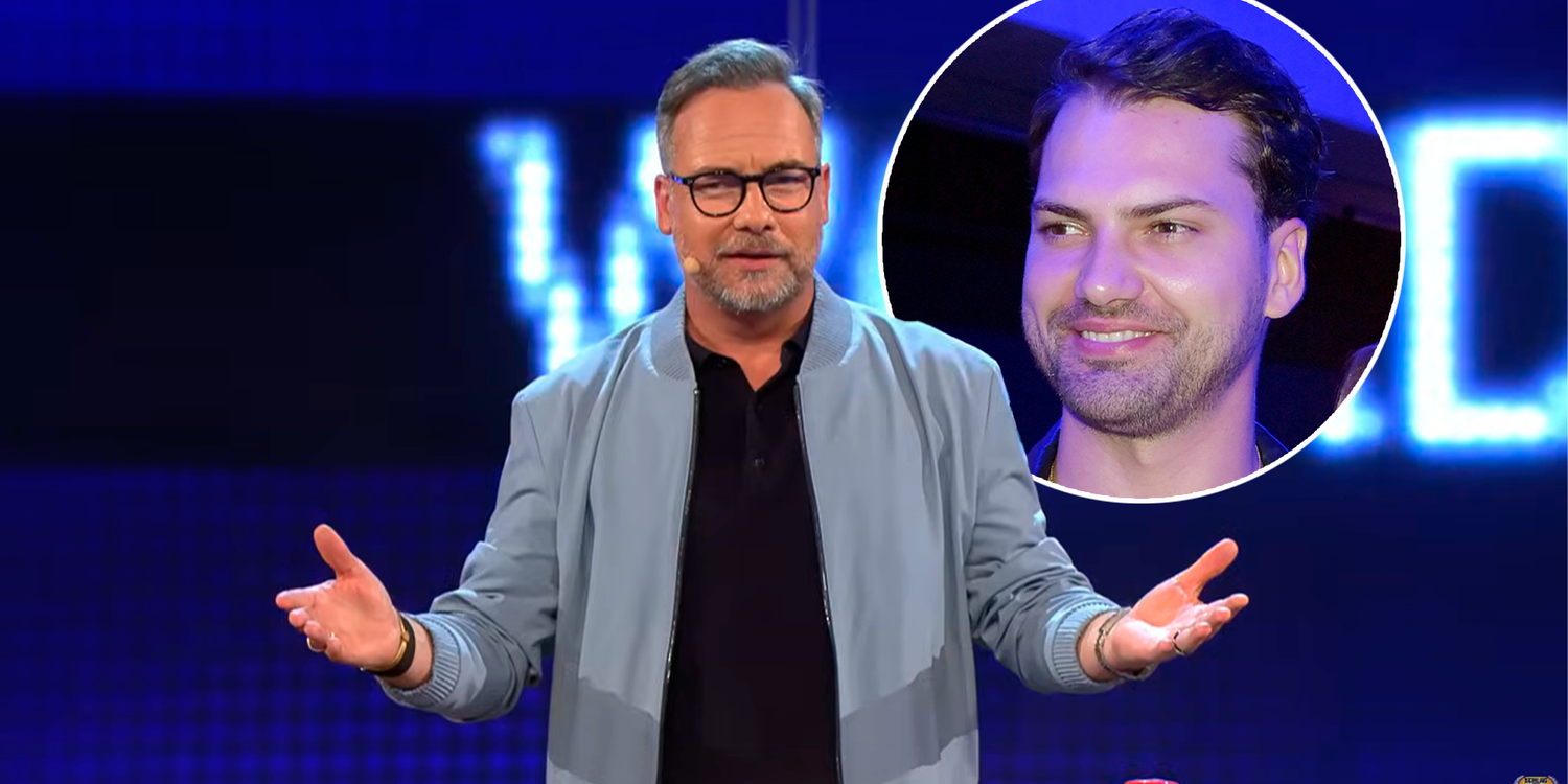 Matthias Opdenhövel (l.) hat sich einen Scherz erlaubt.