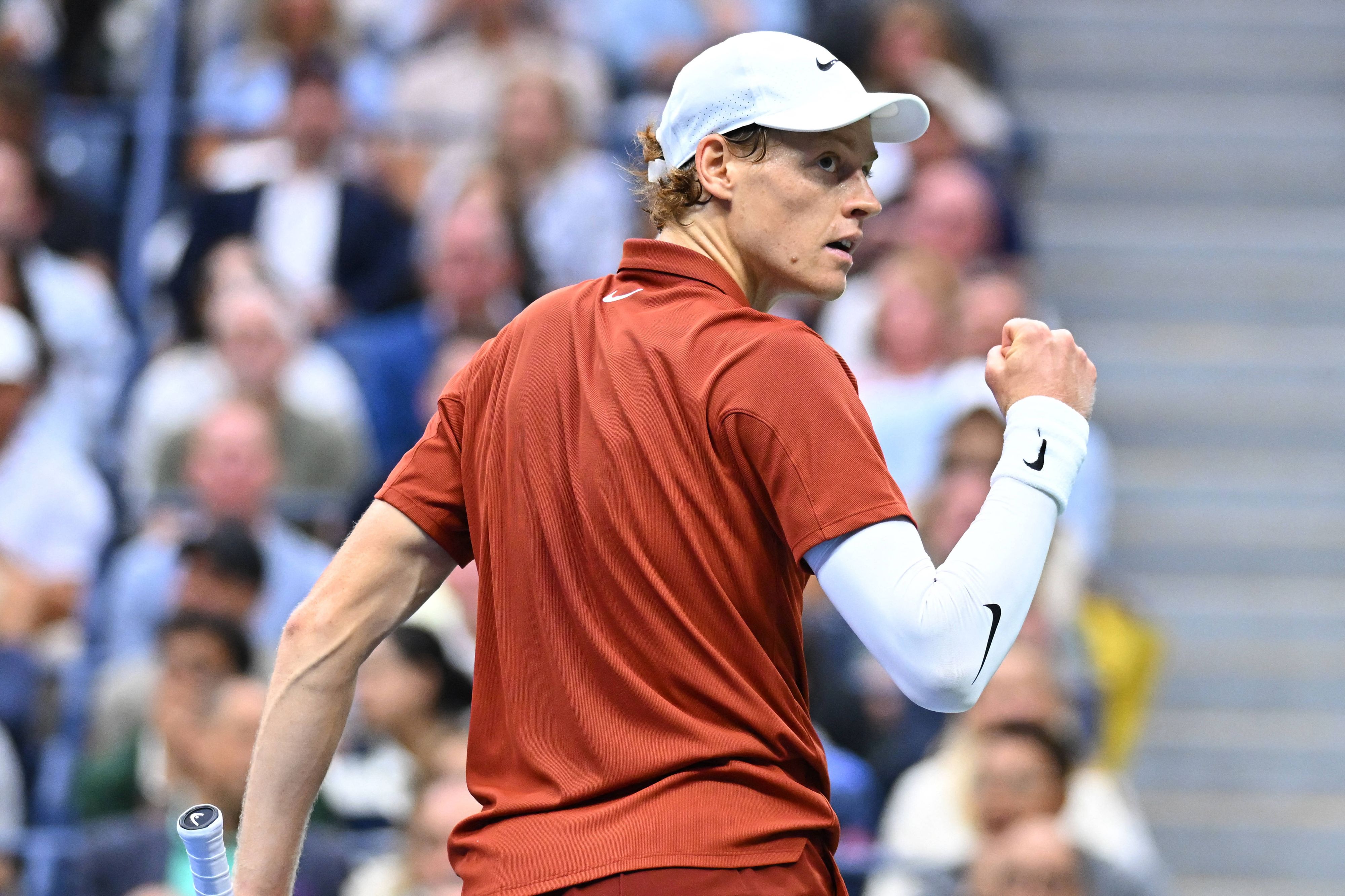 Jannik Sinner bei den US Open in New York. 