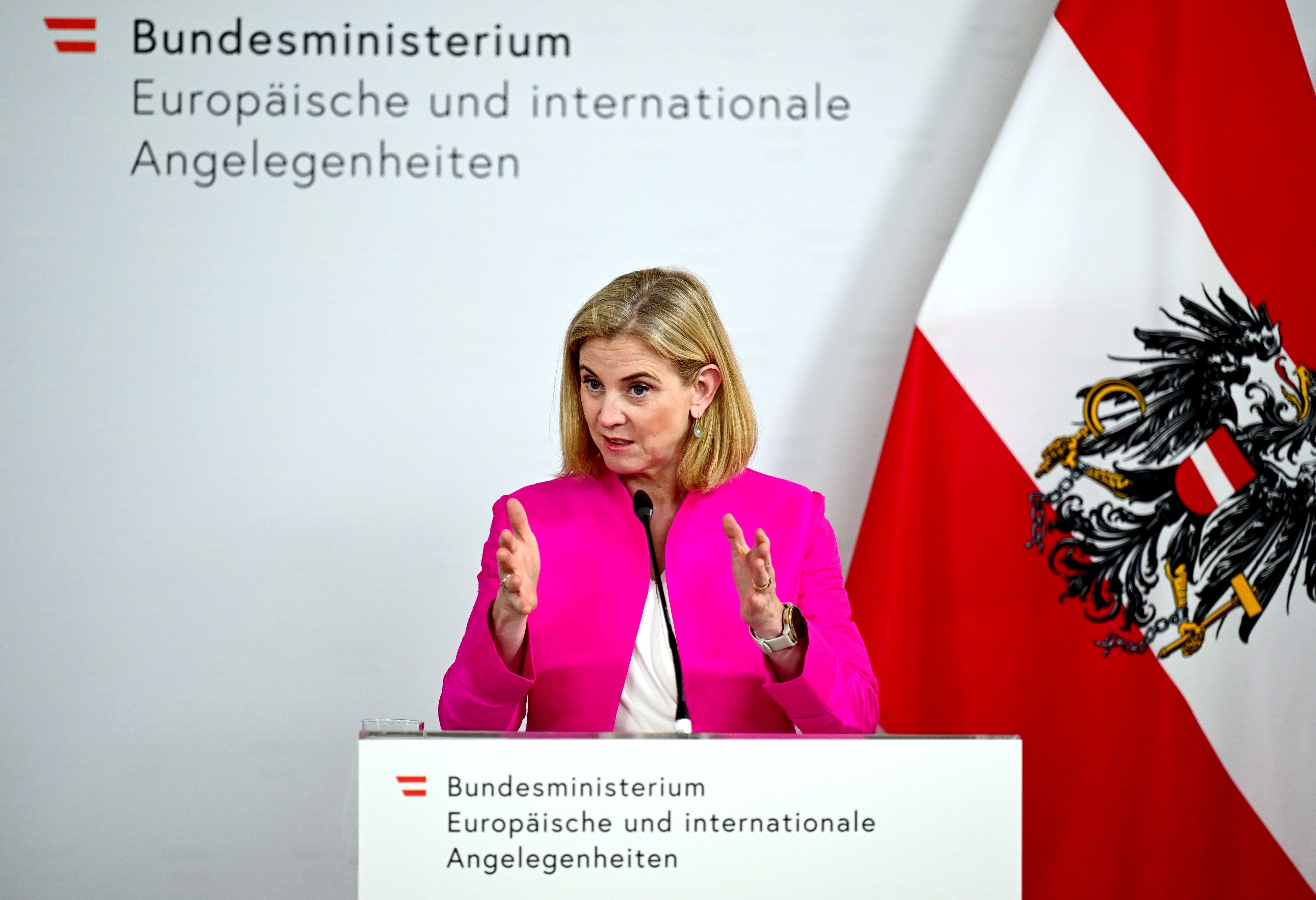 Außenministerin Beate Meinl-Reisinger ist für eine Nord-Erweiterung der EU.