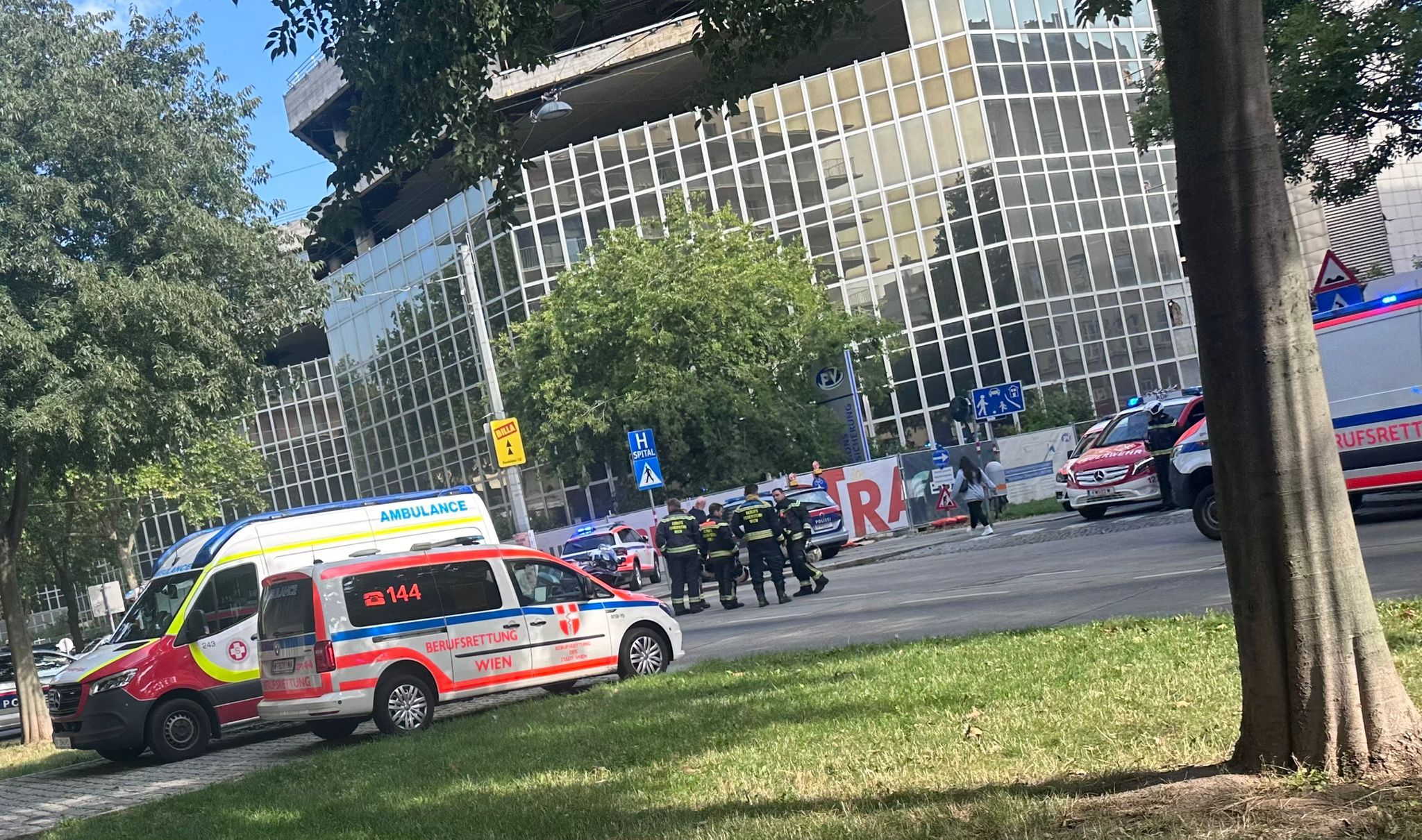 Großeinsatz in der Wiener Leopoldstadt.