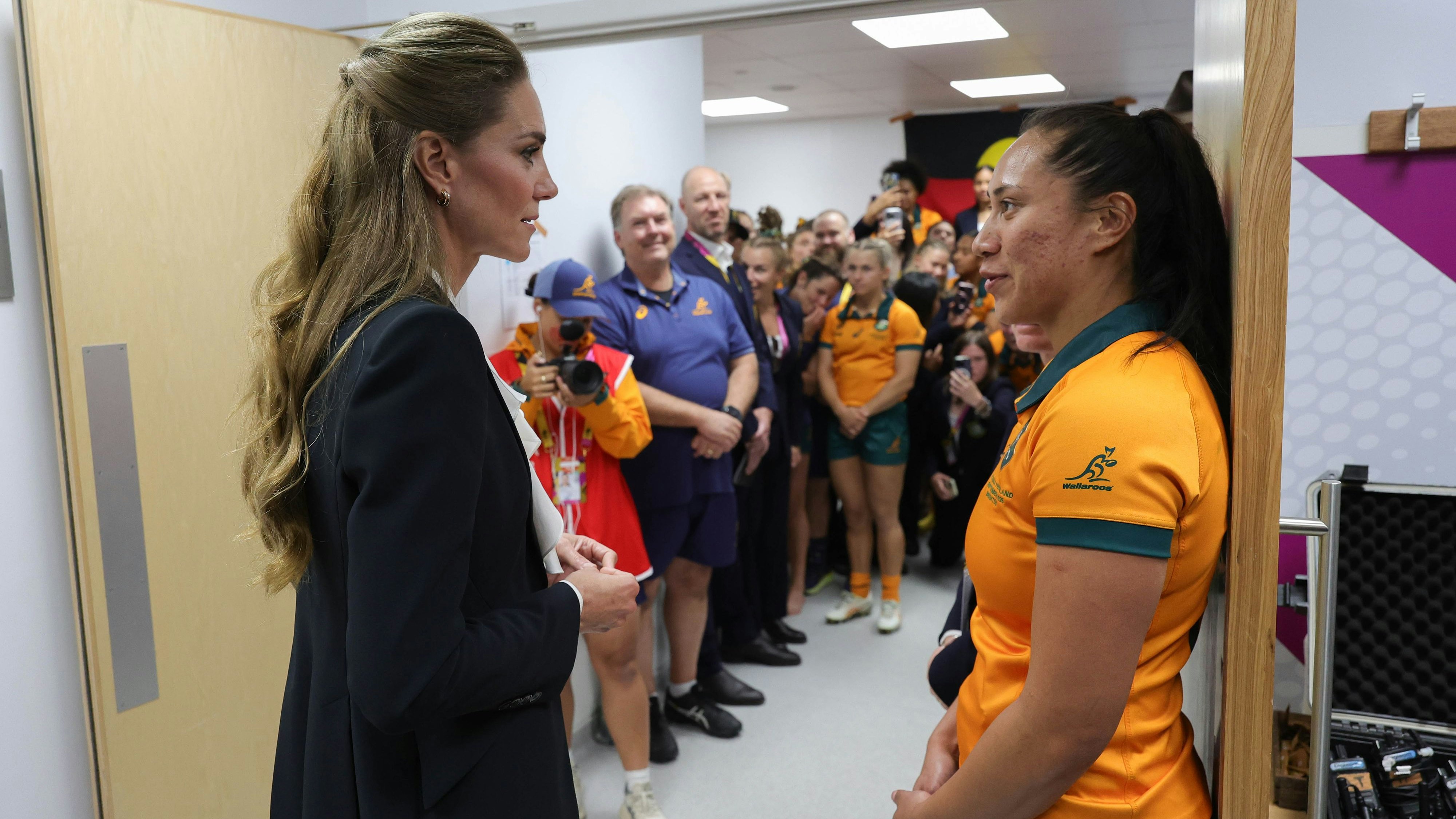 Je nach Lichtverhältnissen wirkte Kates Haar wieder blonder.