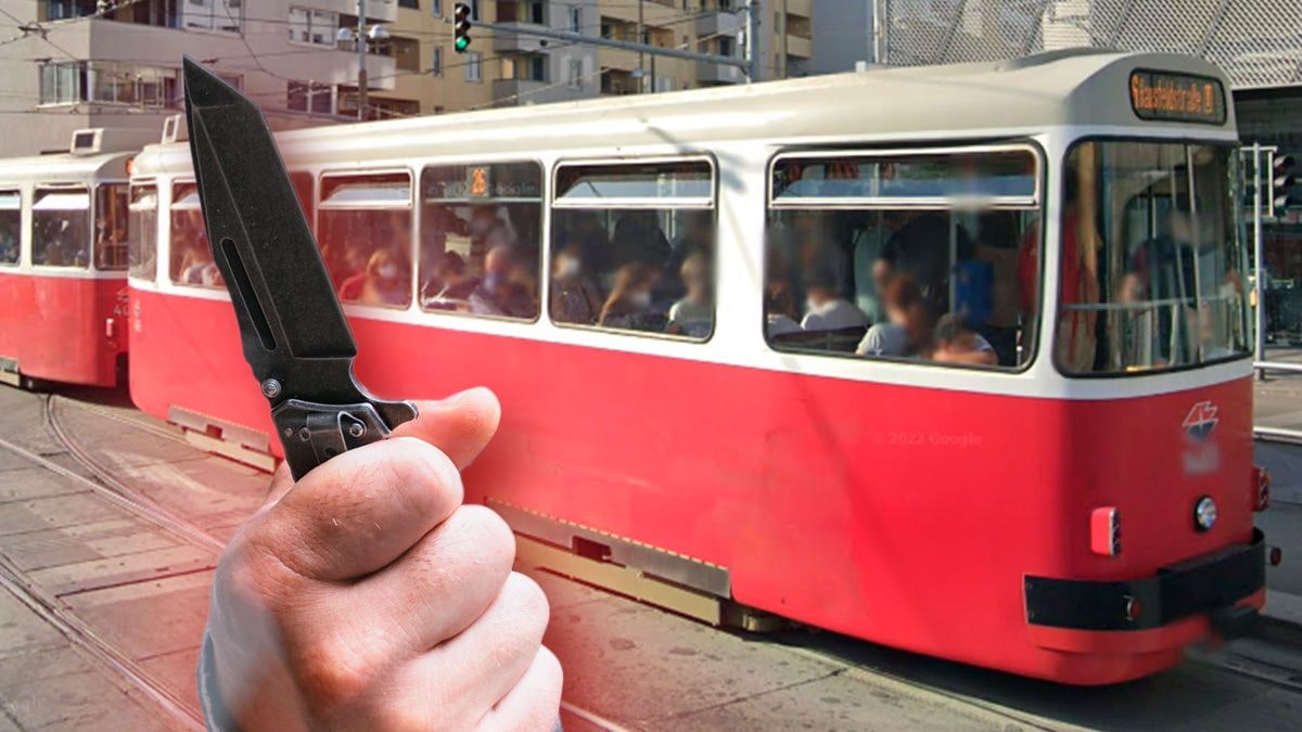 In einer Straßenbahn soll es dann zur Messer-Attacke gekommen sein.