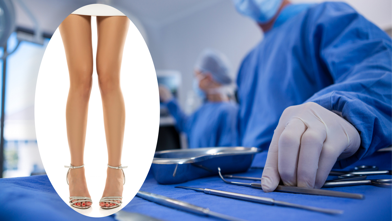 Große Frauen unterziehen sich einer schmerzhaften Behandlung.