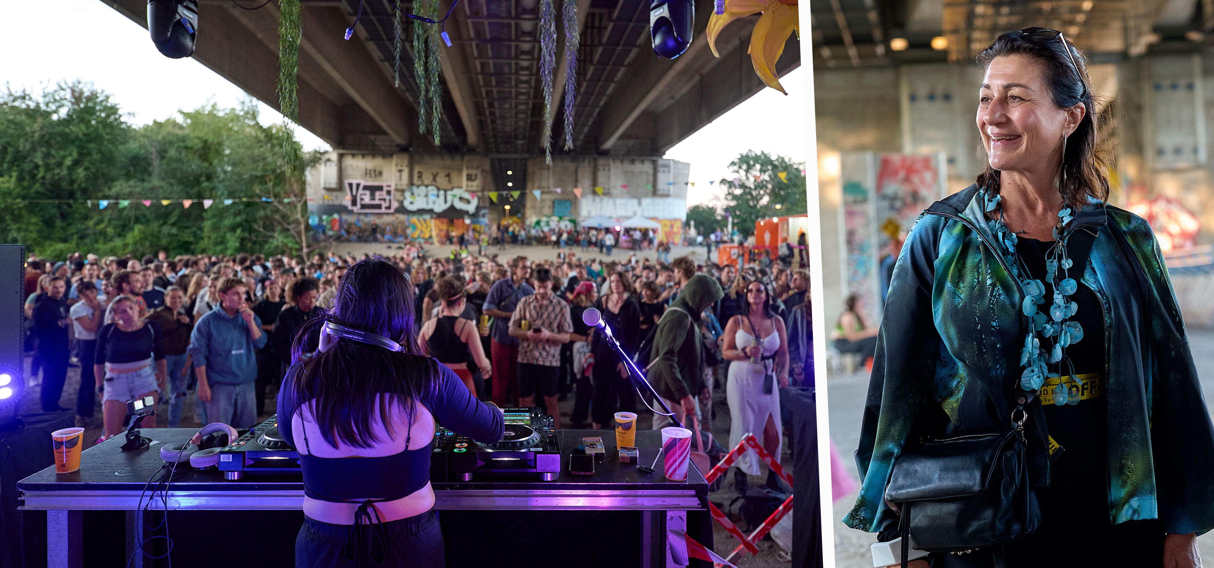 Kulturstadträtin Kaup-Hasler besuchte legalen Rave auf der Donauinsel.