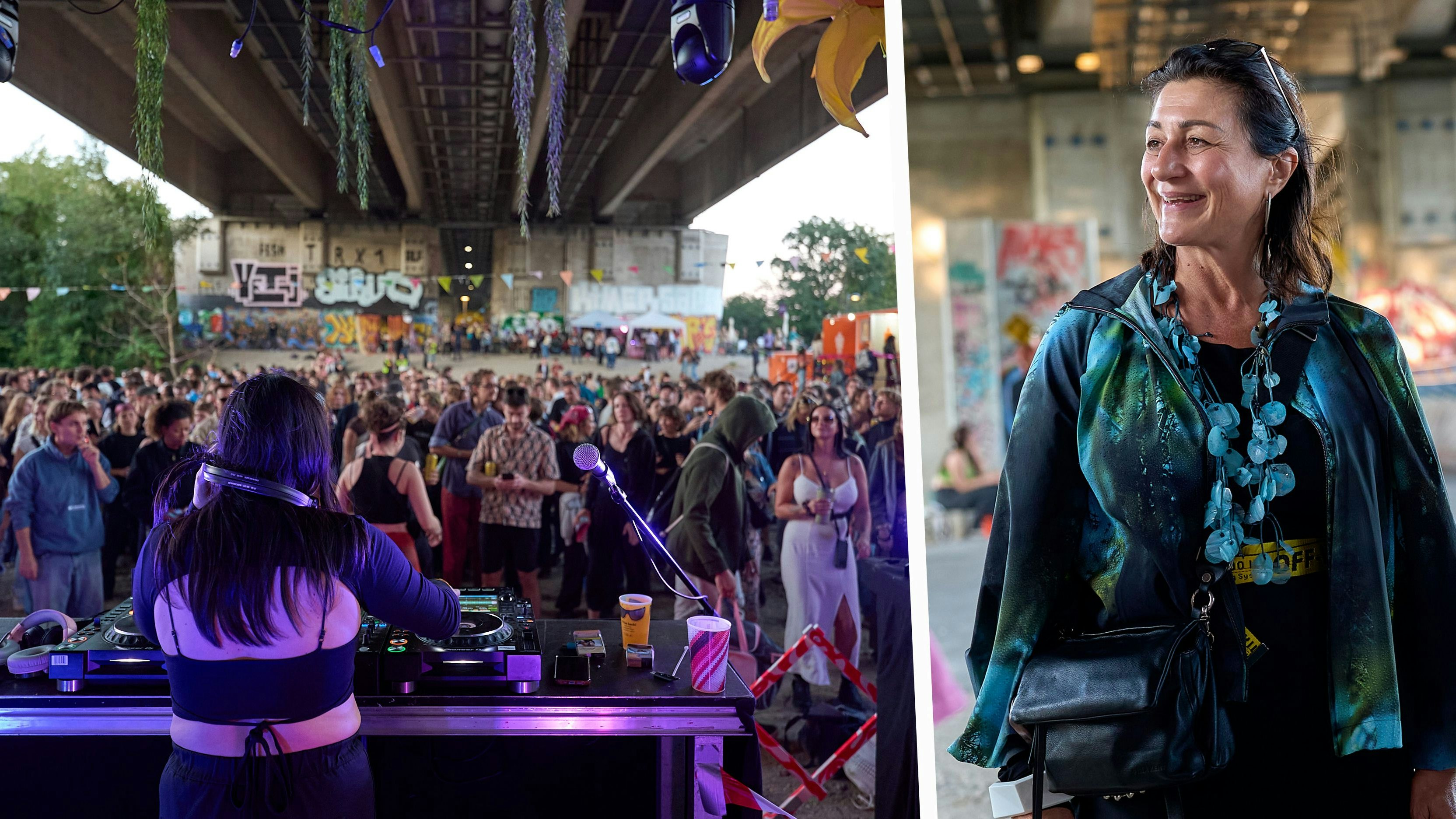 Heute.at - Politik trifft Techno – Kulturstadträtin bei Insel-Rave