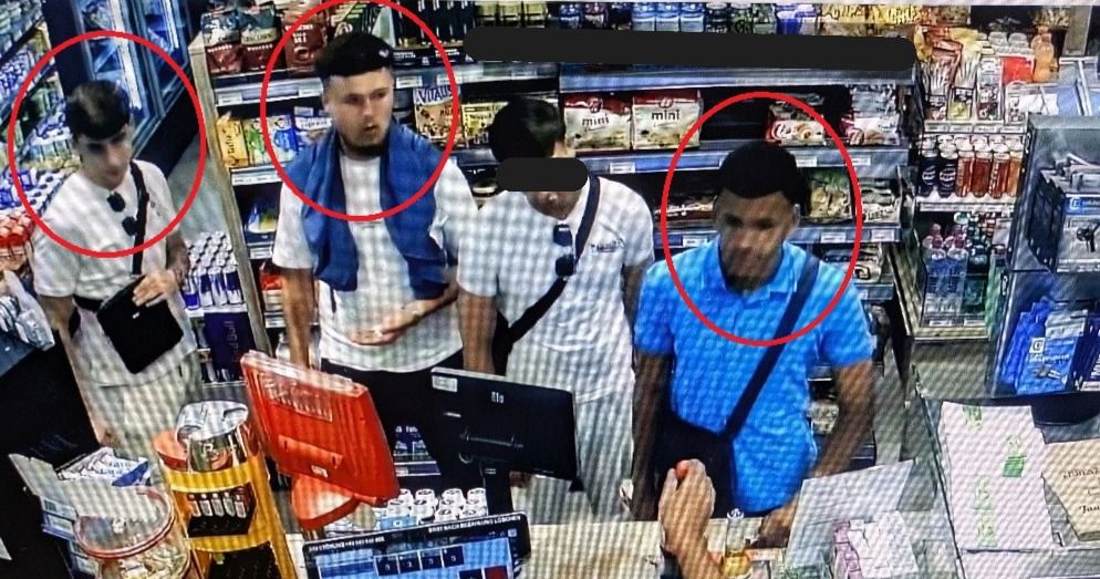 Die Polizei sucht diese drei Männer und bittet um Zeugenhinweise.