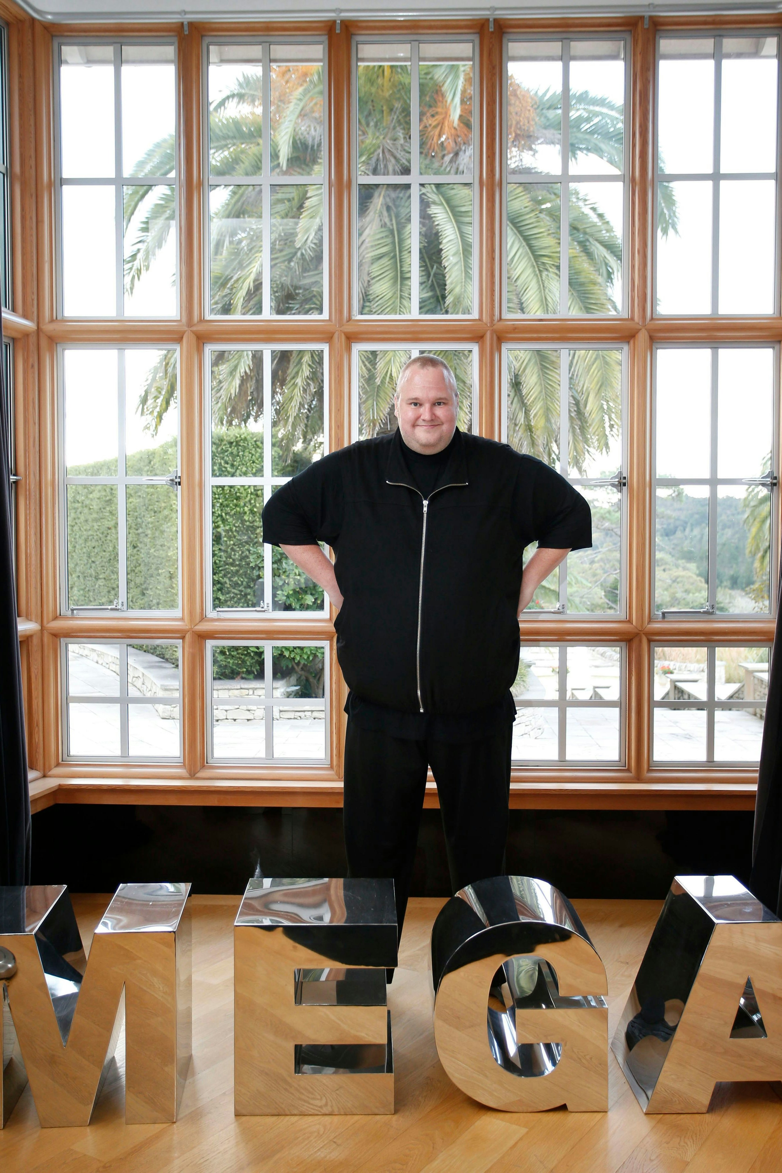 Sinnbild für Aufstieg und Absturz der Internet-Blase: Kim Dotcom in Coatesville, Auckland 
