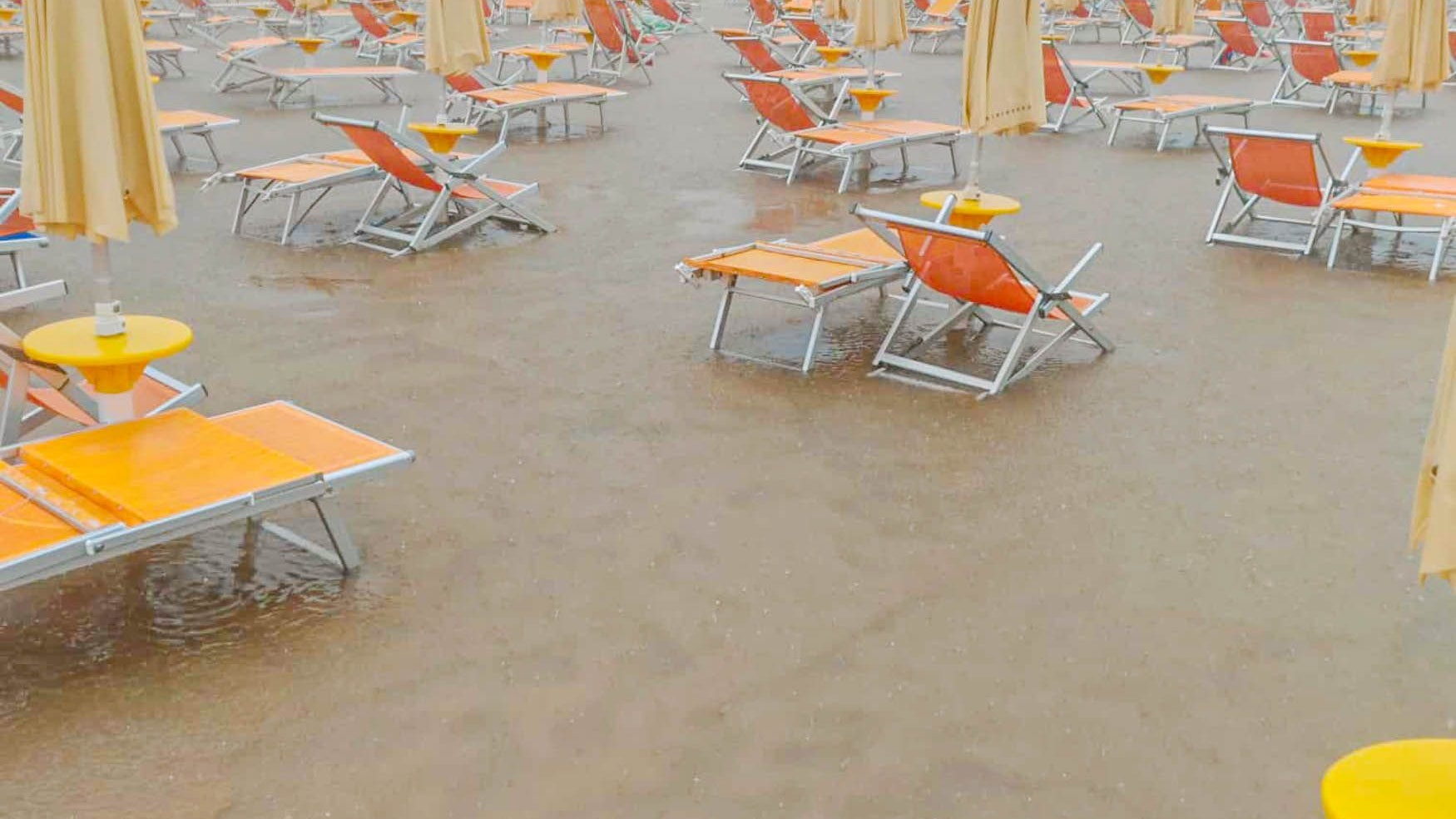 Auch in Bibione kam es zu Überflutungen. 