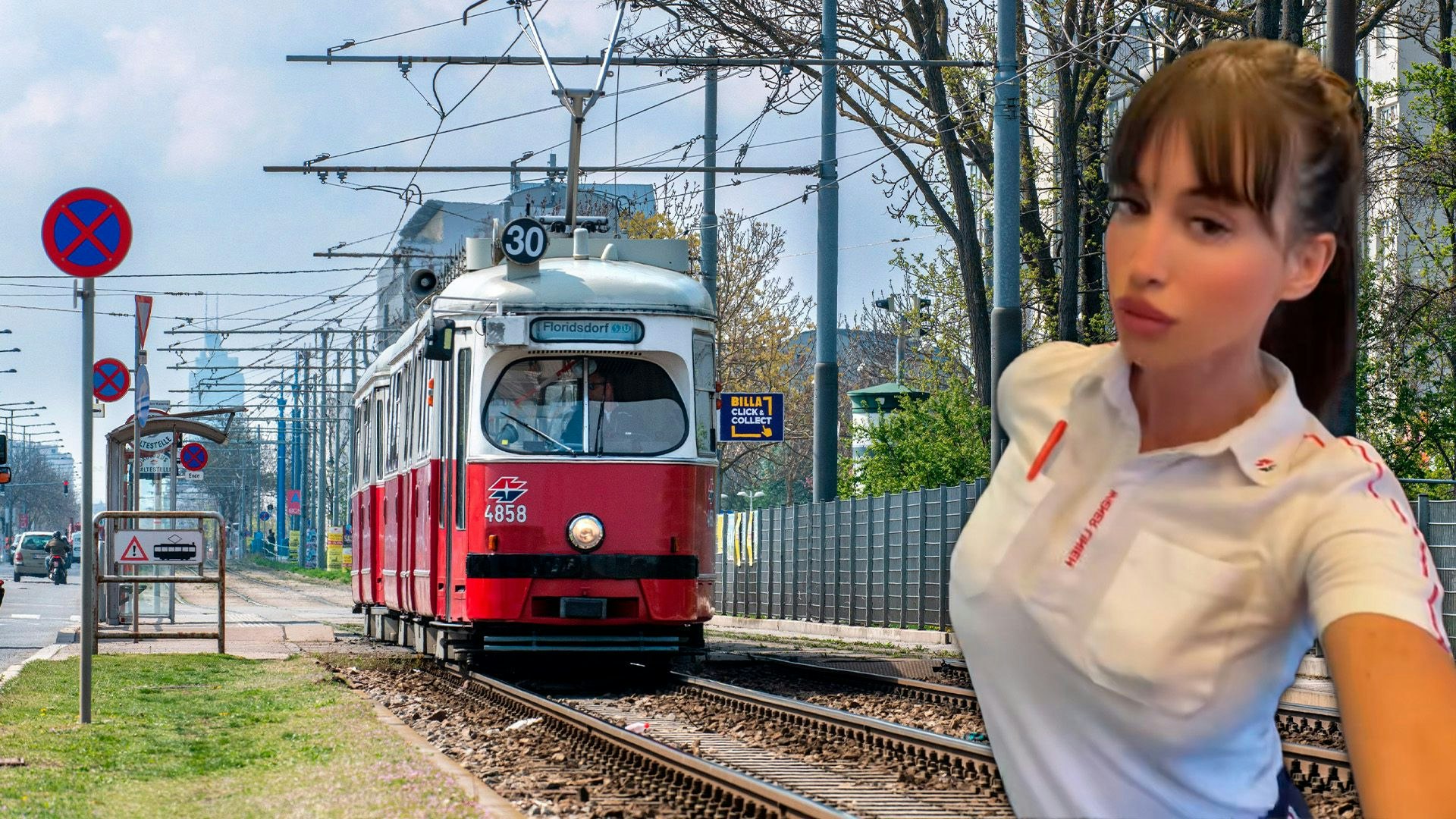 Angela ist Bim-Fahrerin in Wien und sorgt auf Tiktok für Furore.