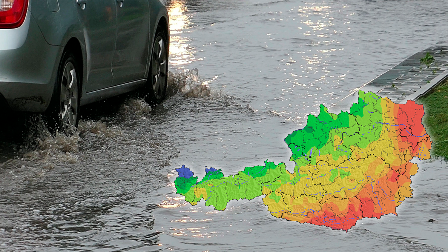 Vor allem im Süden und Osten sind große Regenmengen zu erwarten. 