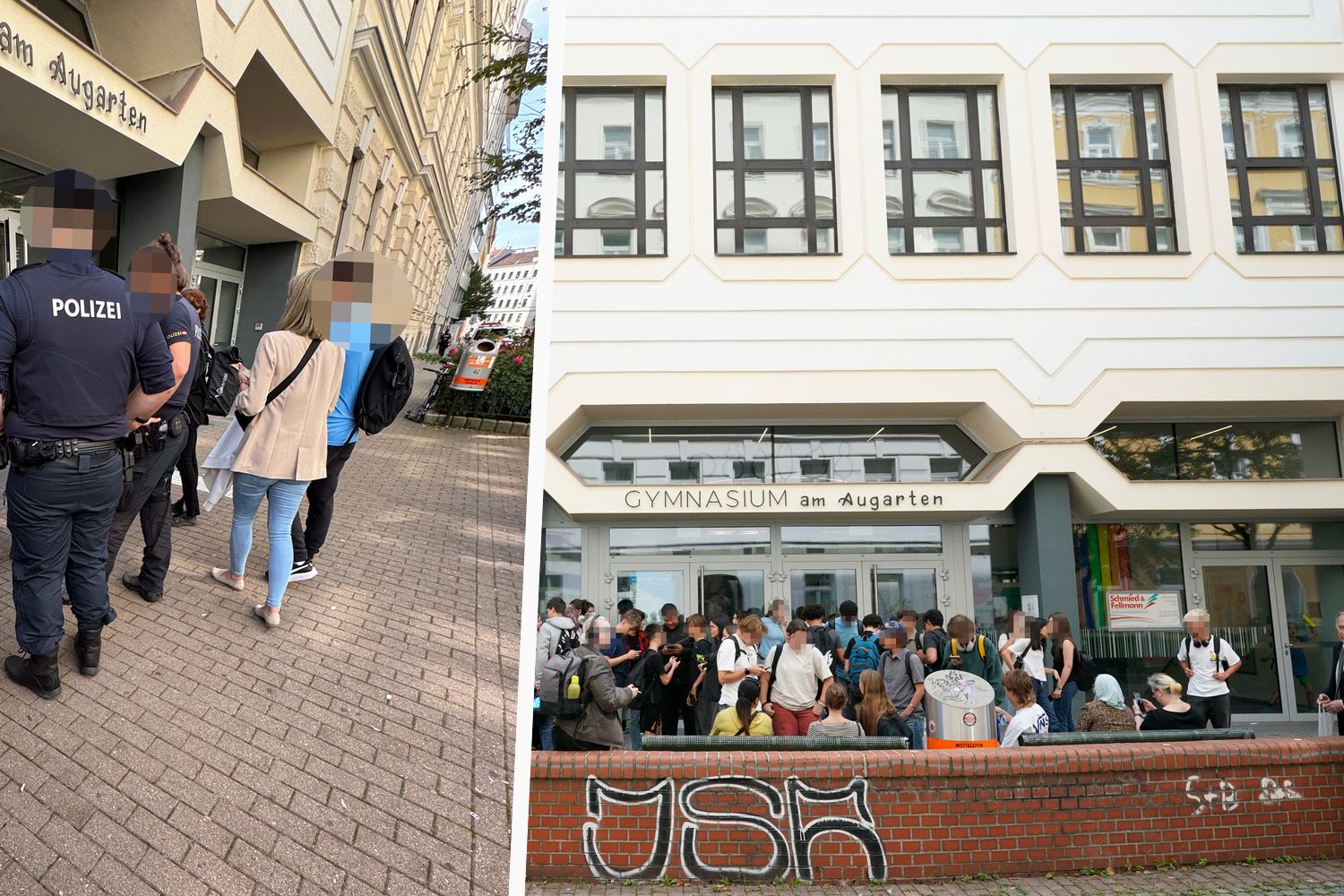 Großeinsatz am Gymnasium: Nach dem vermeintlichen Messer-Angriff herrscht Verunsicherung – Ermittler prüfen nun eine andere Theorie.