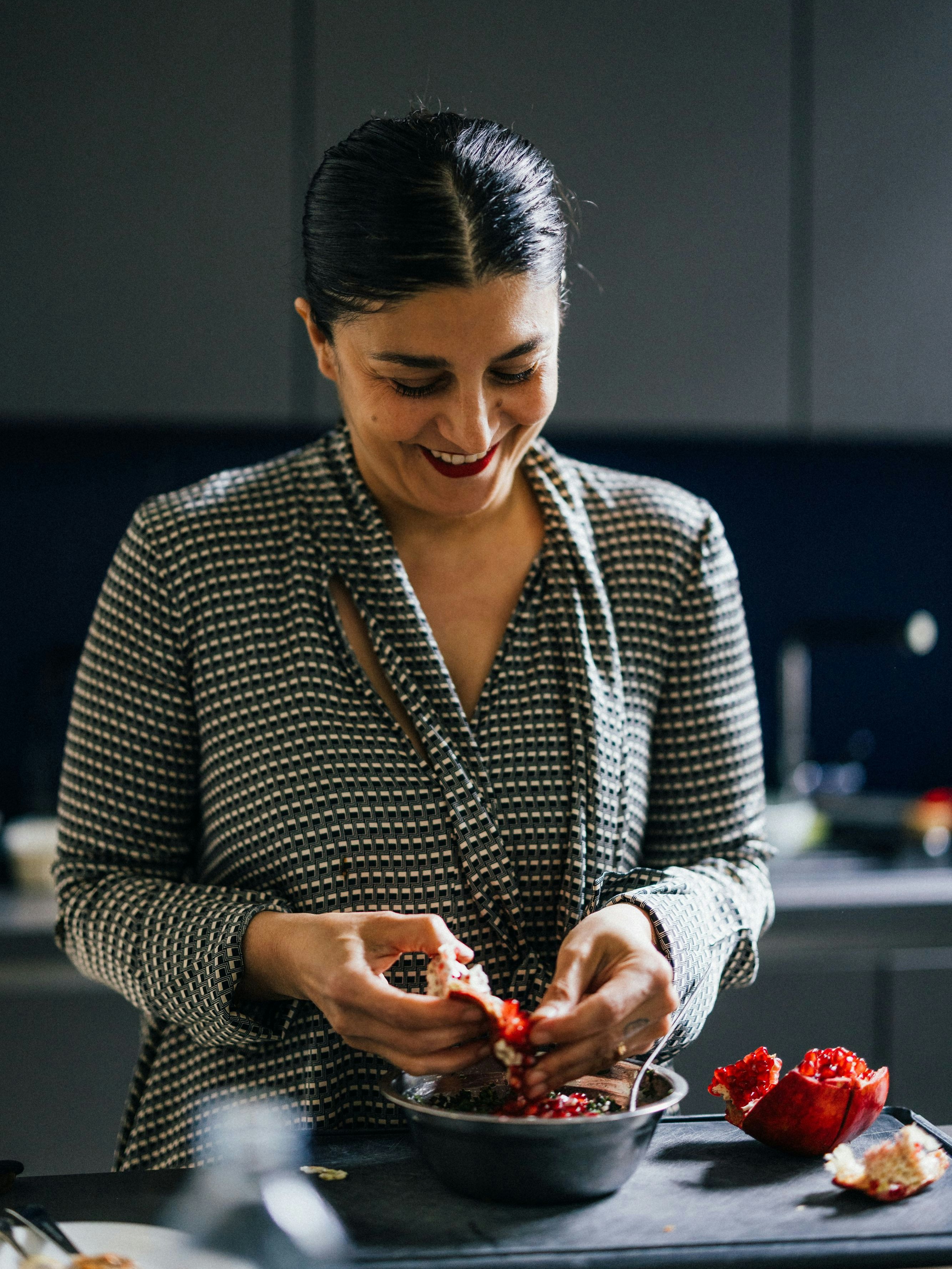 Parvin Razavi in ihrem Restaurant "&amp;flora" im 7. Wiener Bezirk.