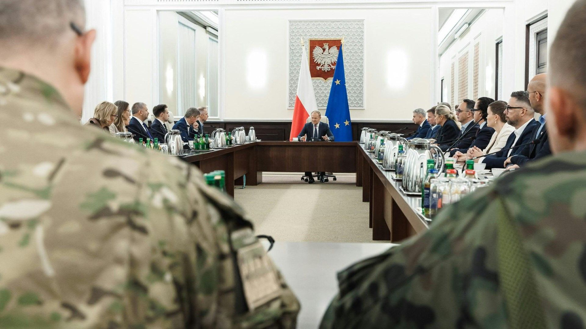 Polen schießt russische Drohnen in eigenem Luftraum ab.