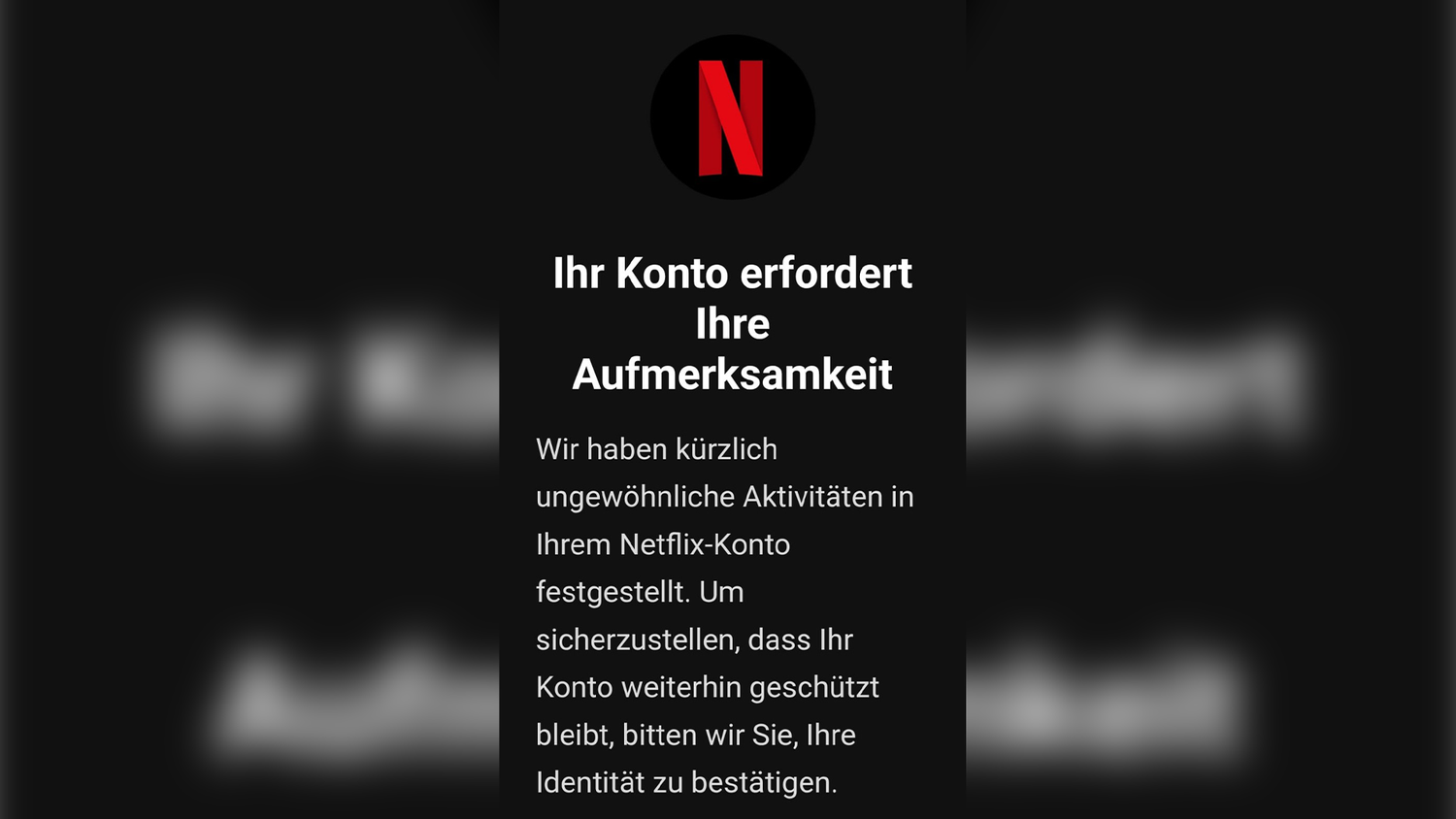 Betroffene werden dazu aufgefordert, ihre Daten preiszugeben.