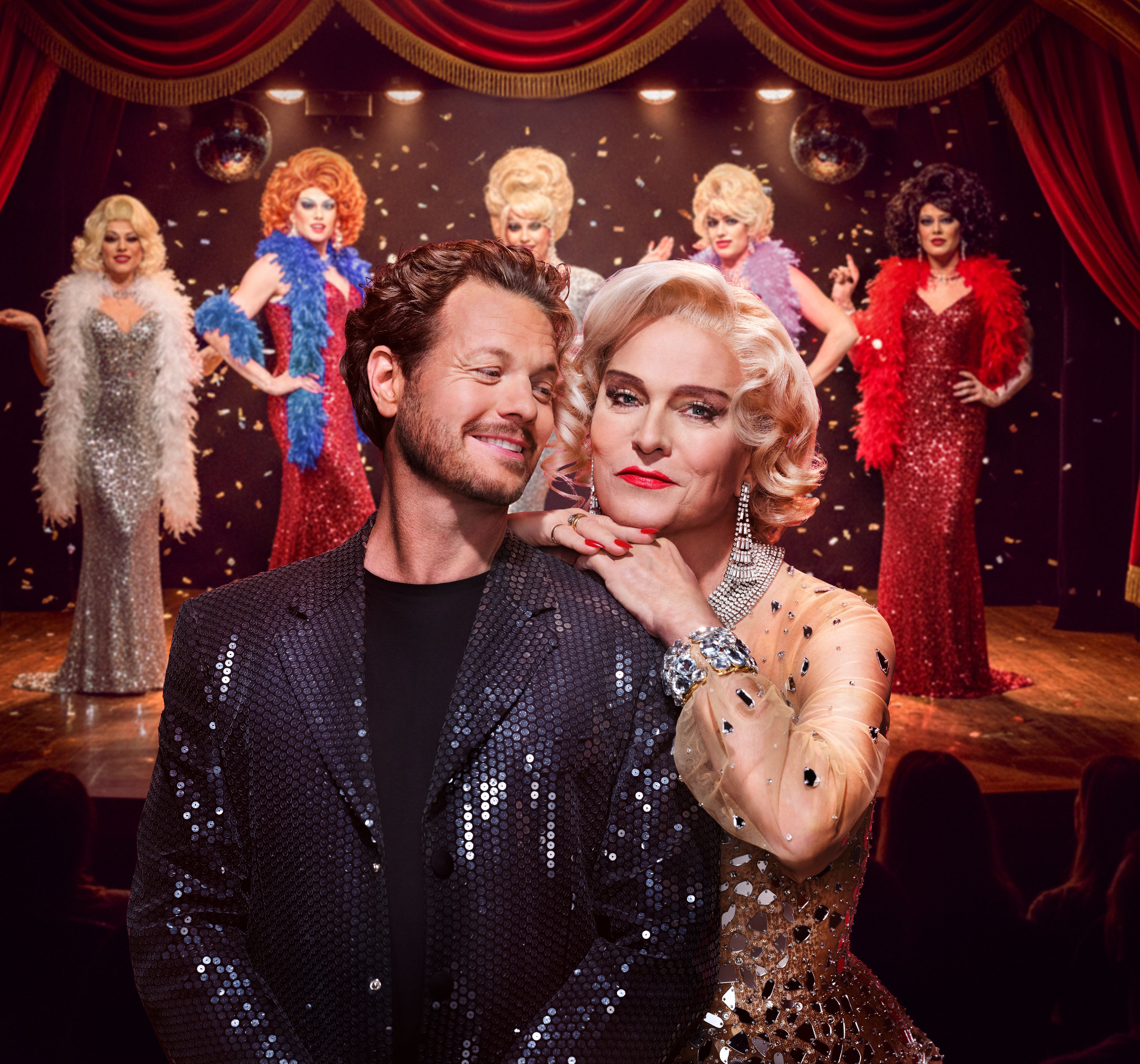 Mark Seibert und Alfons Haider brauchen noch Unterstützung auf der Bühne.