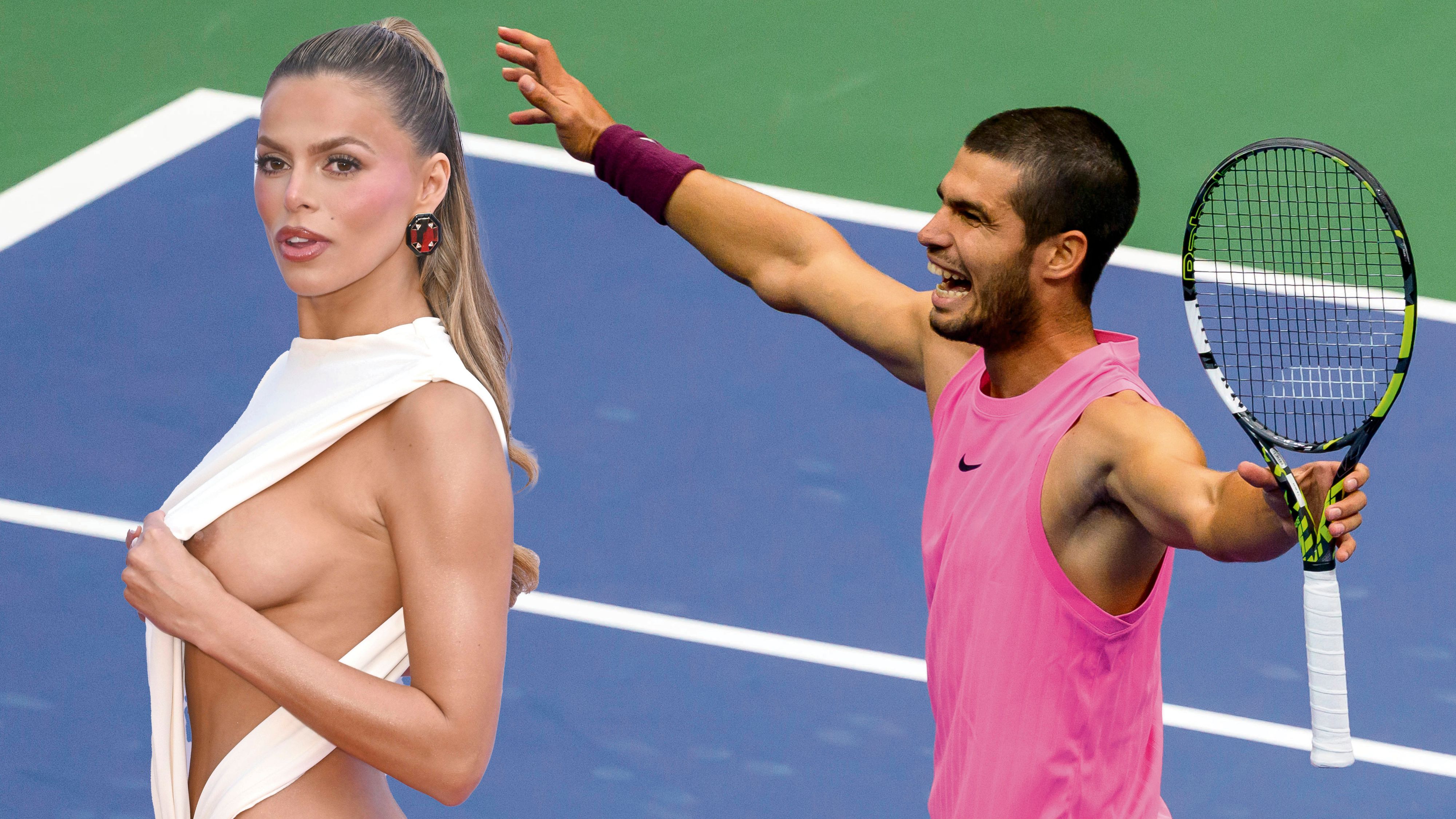 Carlos Alcaraz und Model Brooks Nader