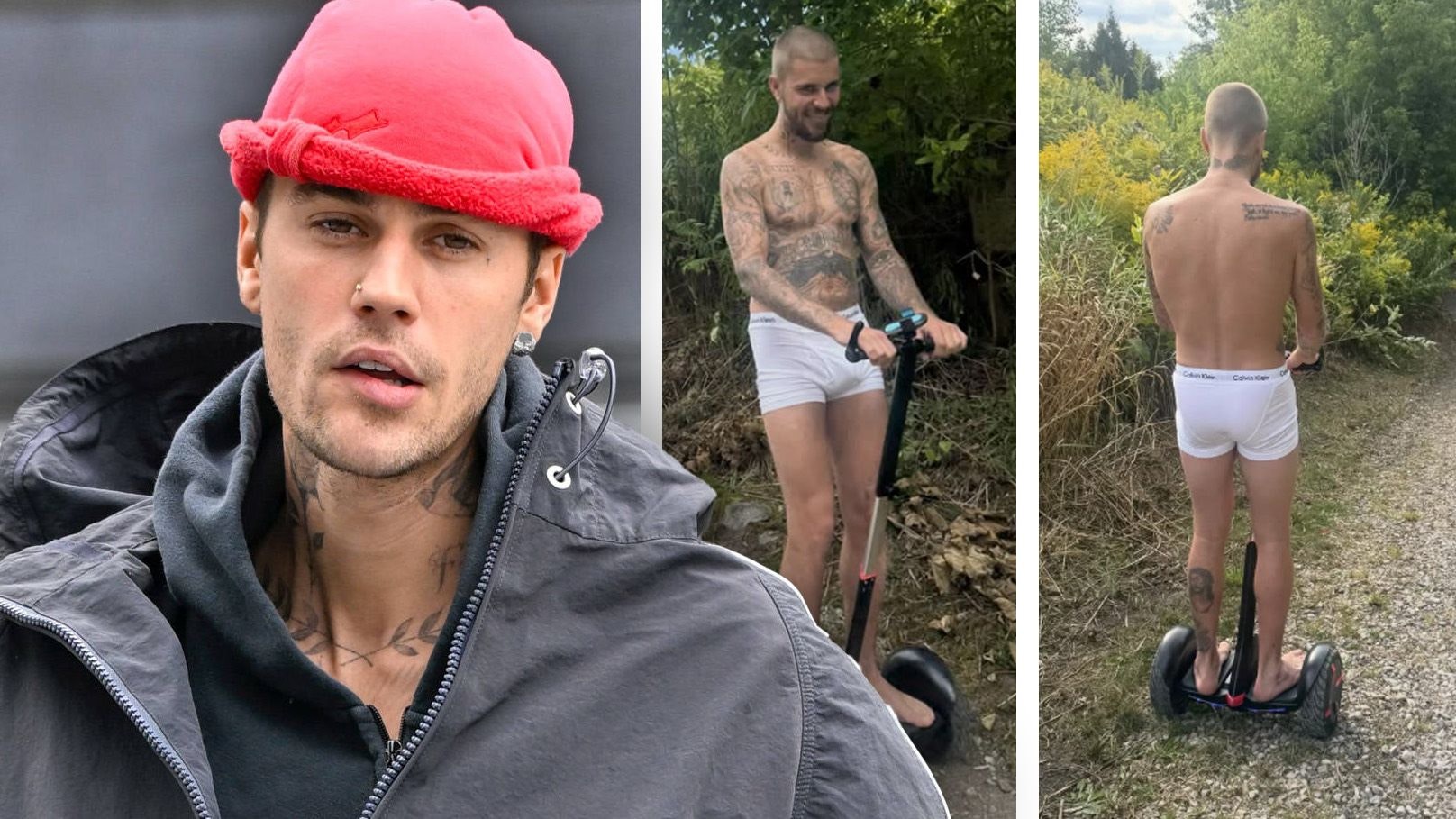 Heute.at - Das ist verrückt – Bieber nur in Unterhose unterwegs
