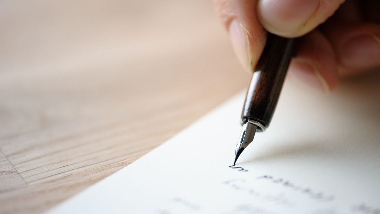 Writing letter to a friend