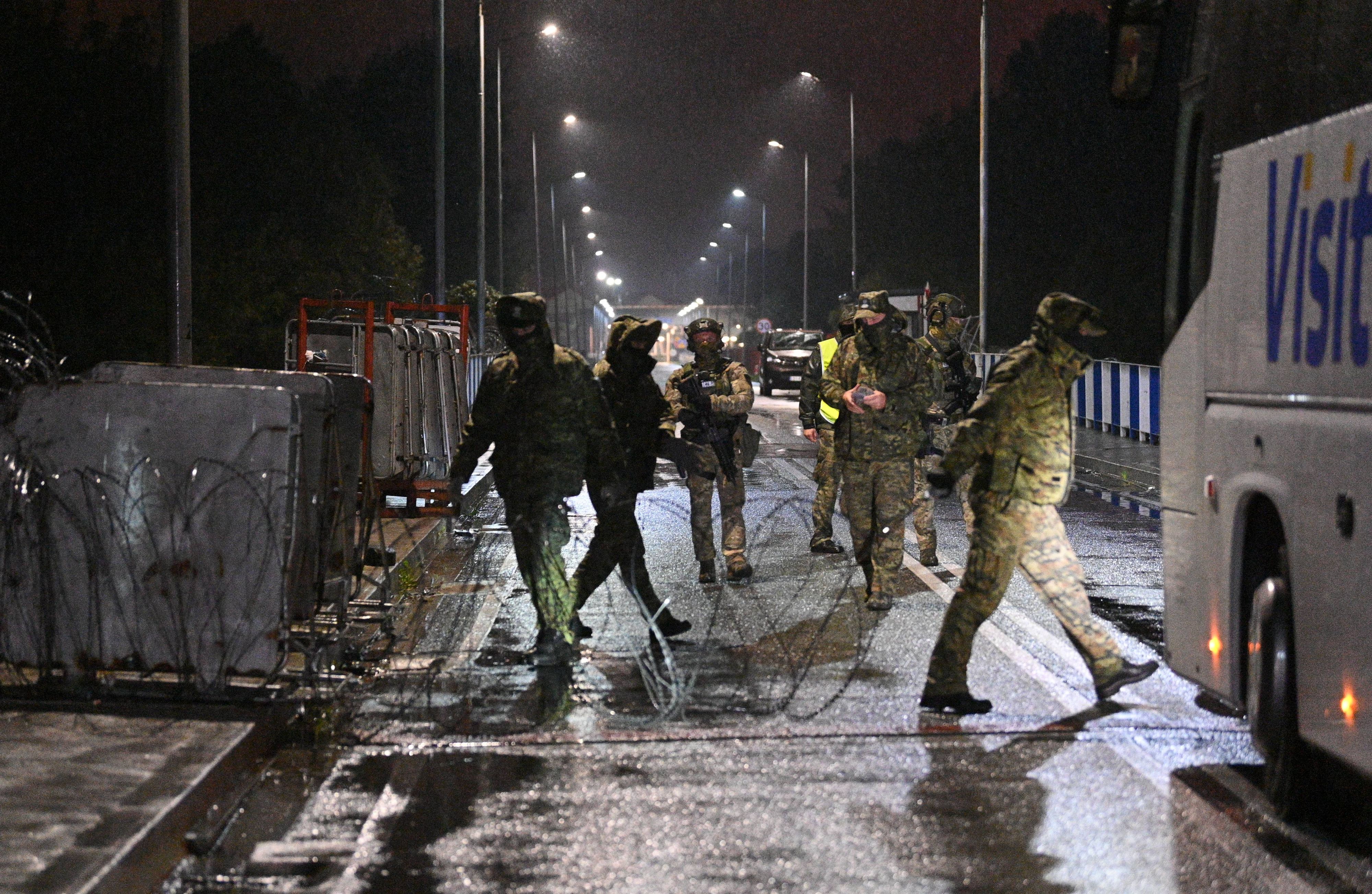 Ein kleiner Eiserner Vorhang: Polen hat seine Grenze zu Belarus während der dortigen Militärübung 