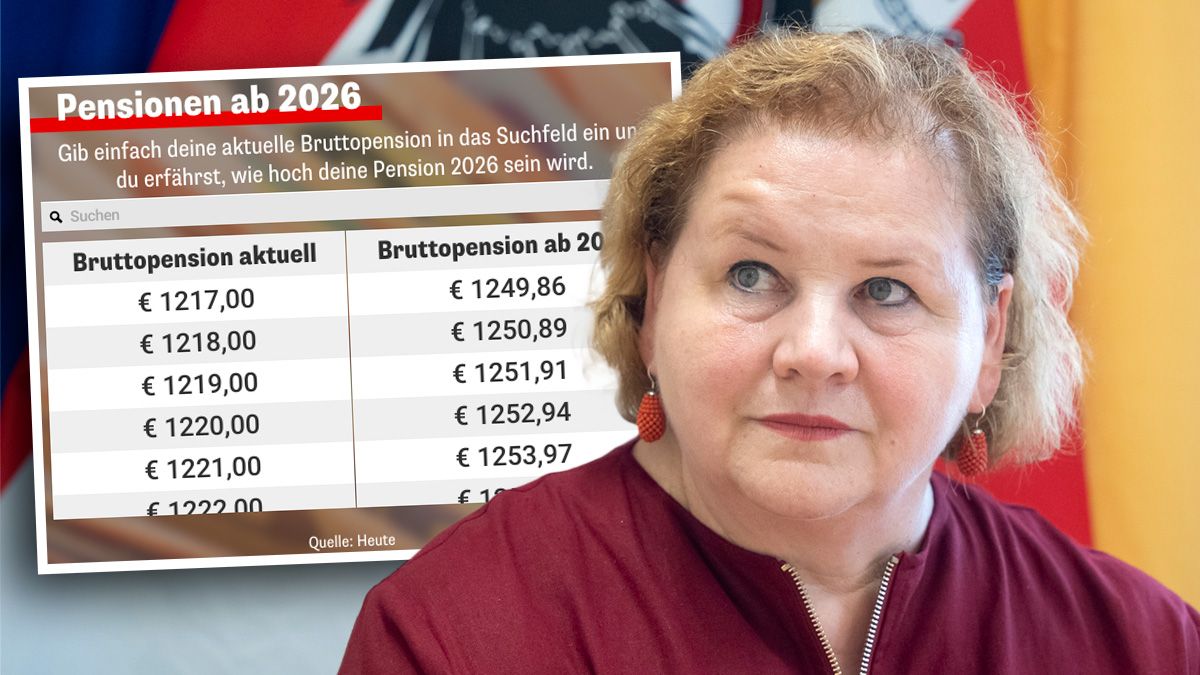 Sozialministerin Korinna Schumann (SPÖ) präsentierte die Pensions-Einigung 2026.