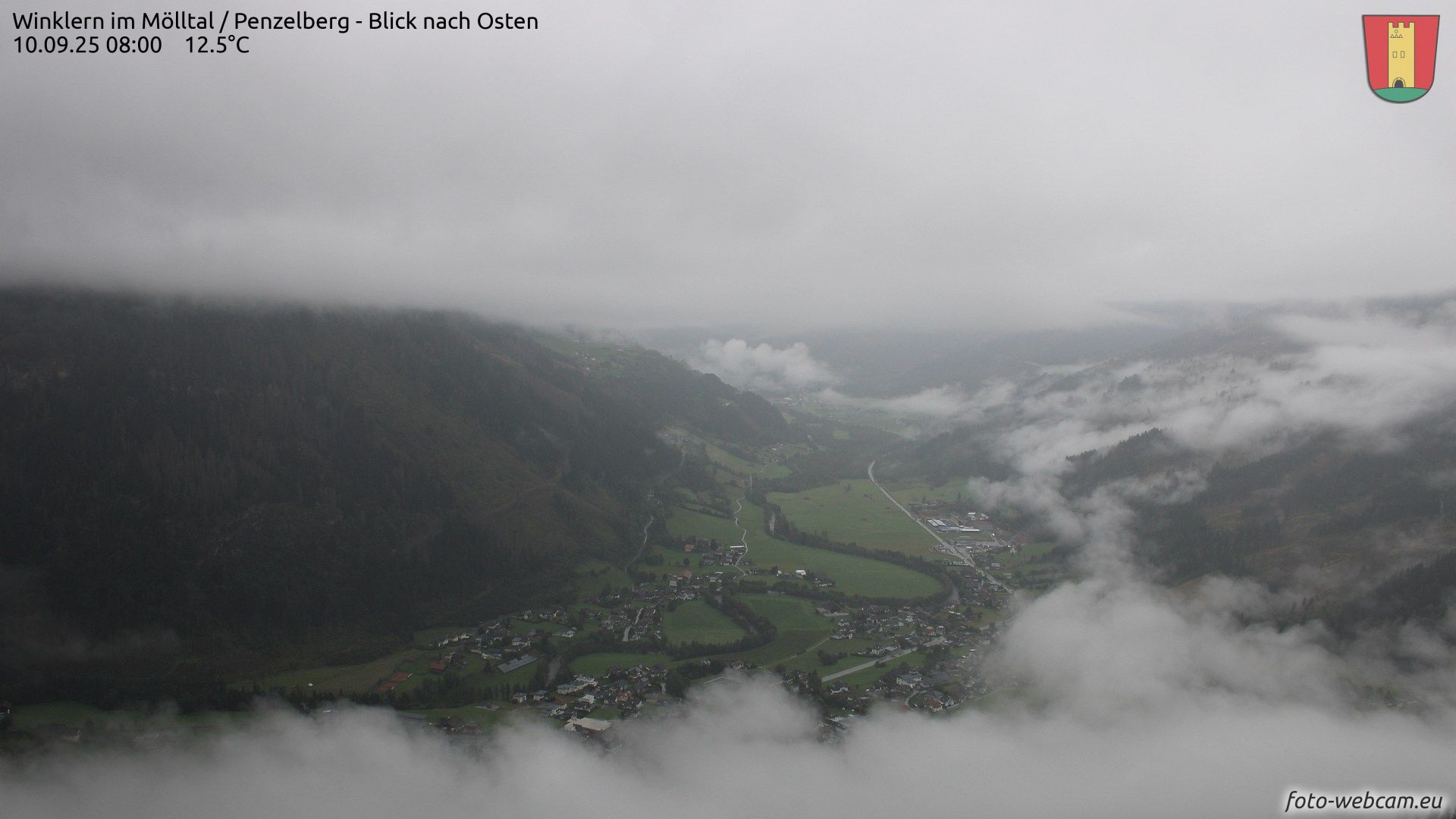 Regenstimmung in Winklern im Mölltal am 10. September 2025