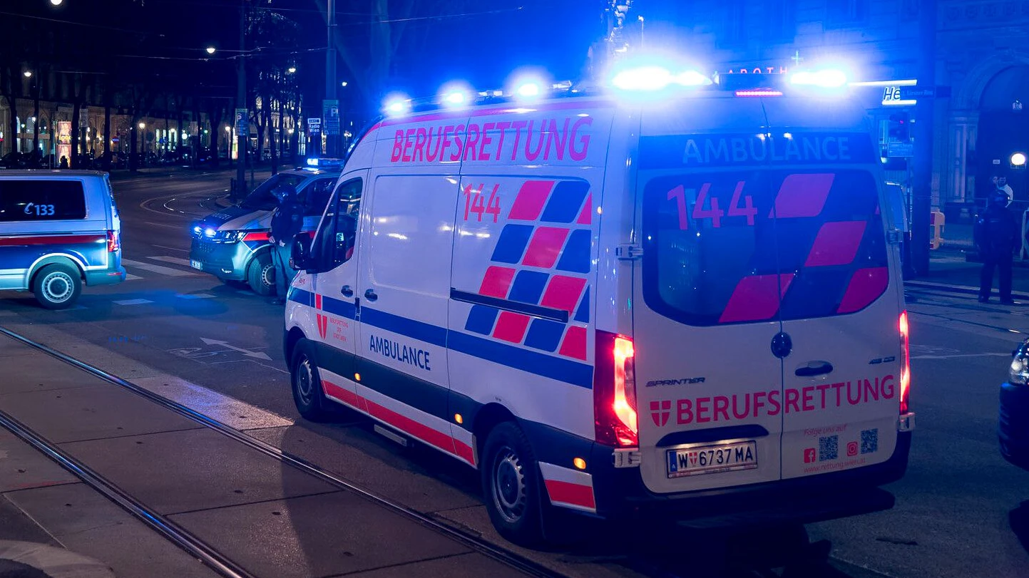 Archivbild eines Rettungs- und Polizeieinsatzes in Wien. 