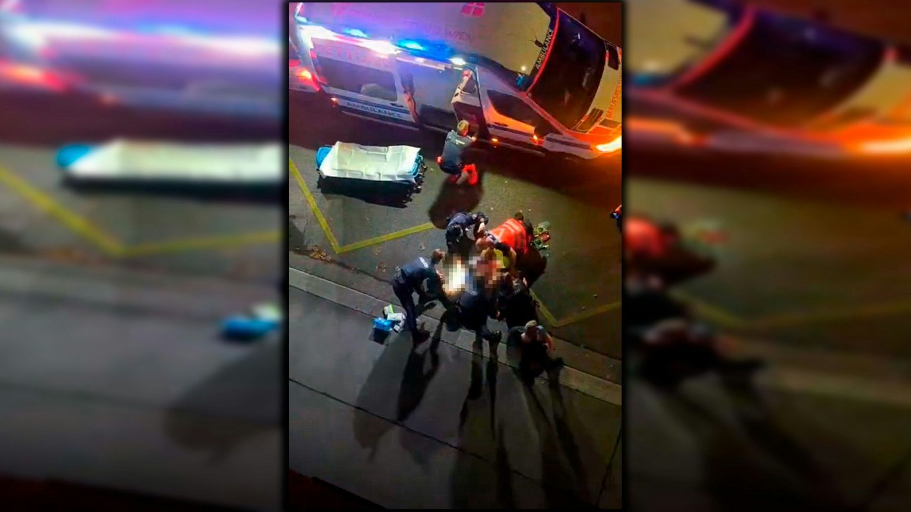 Die Einsatzkräfte versuchten dem Messer-Opfer das Leben zu retten.