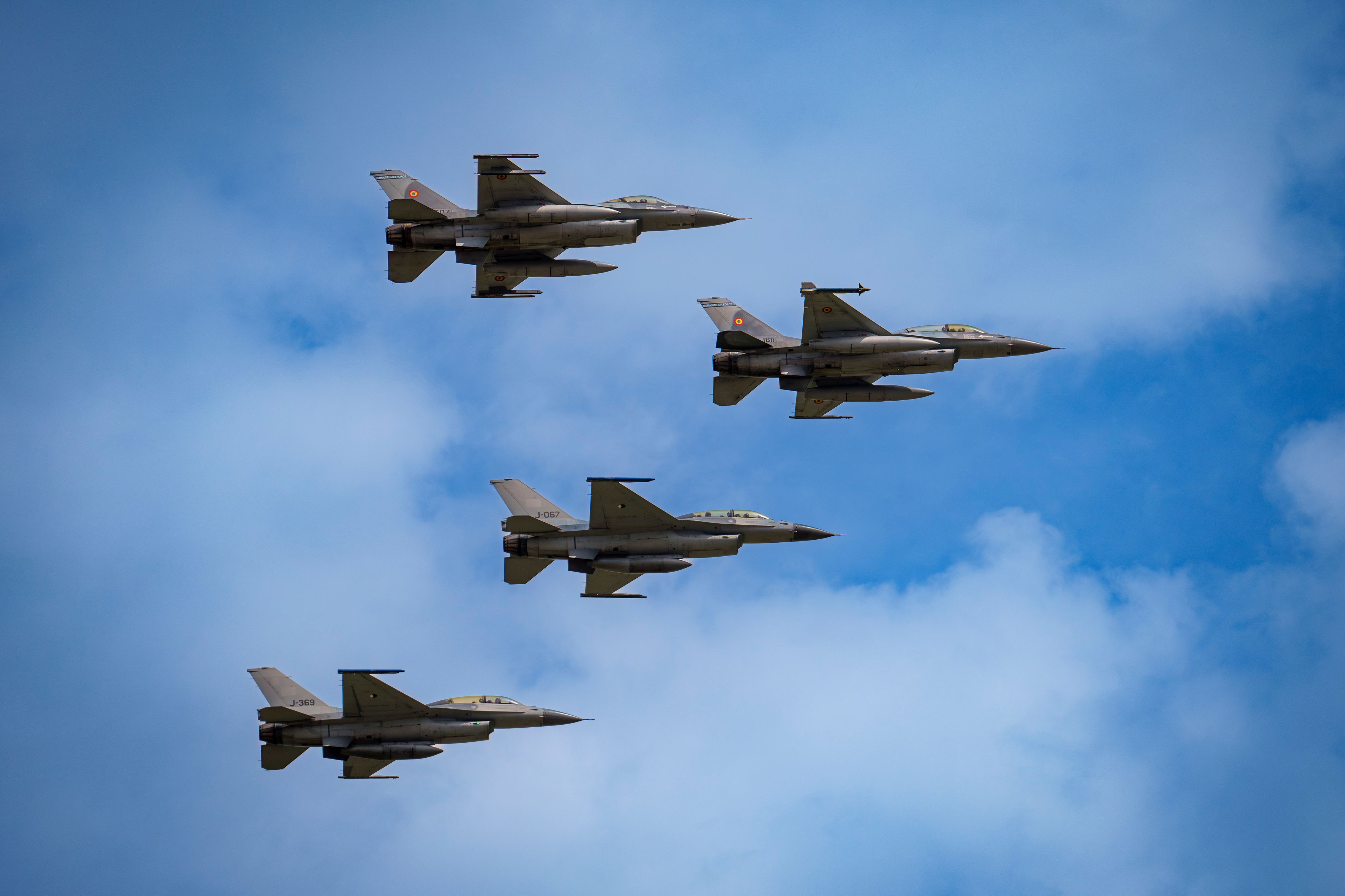 F-16-Kampfjets der rumänischen Luftwaffe (Symbolbild).