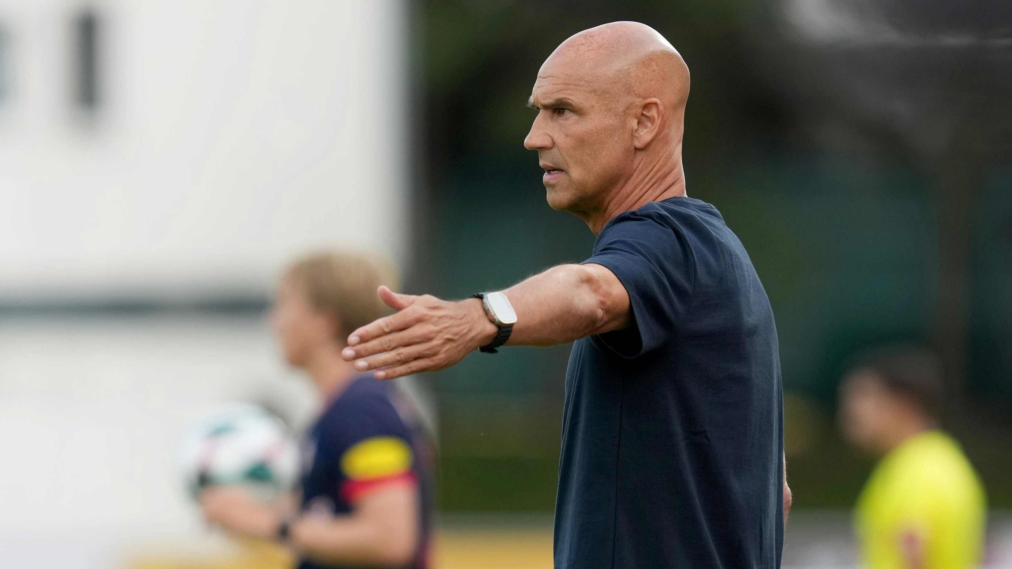Thomas letsch, Trainer von Red Bull Salzburg. 