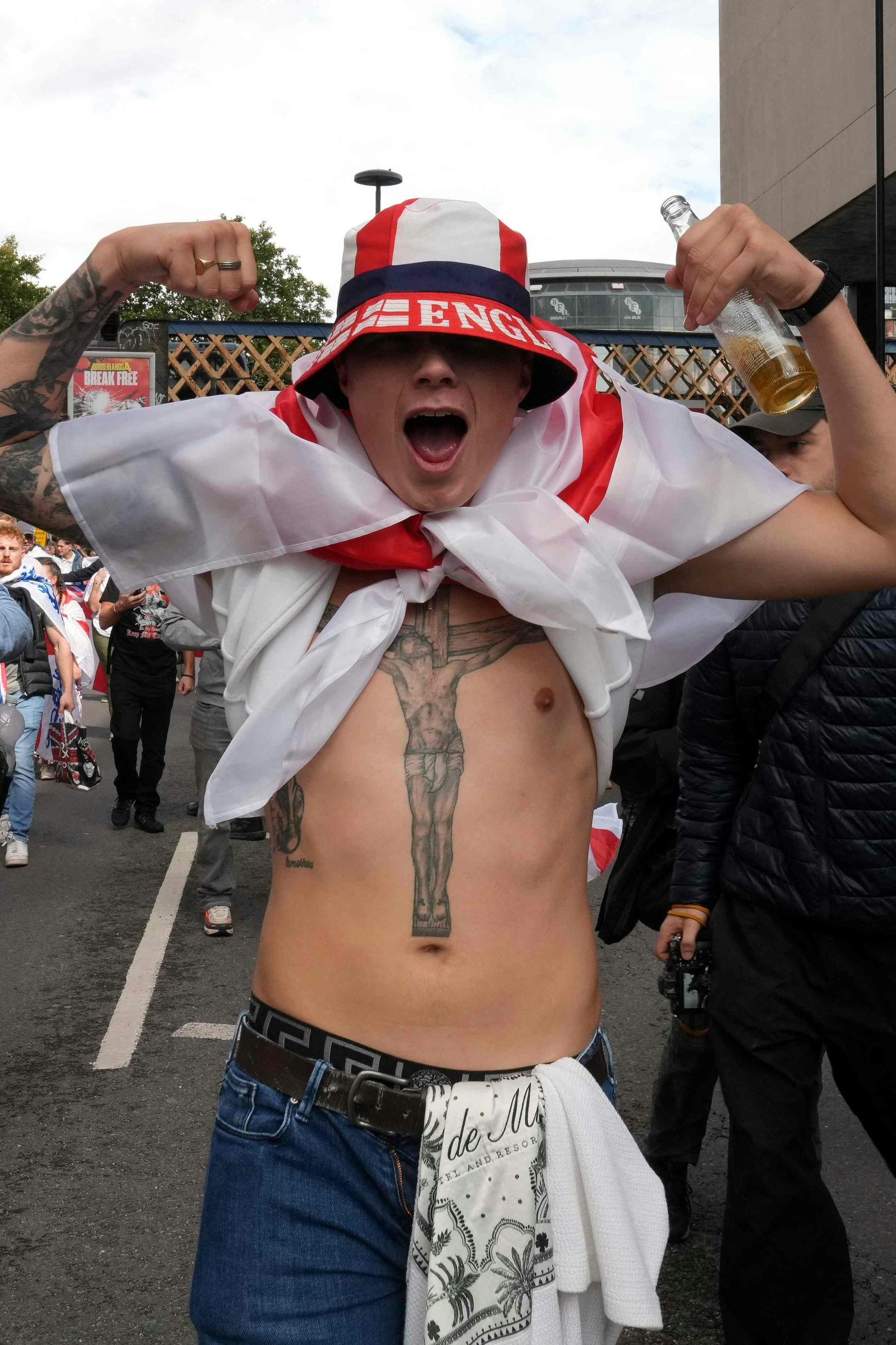  "Free speech"-Marsch nannten die Veranstaltung ihre Kundgebung in der City von London