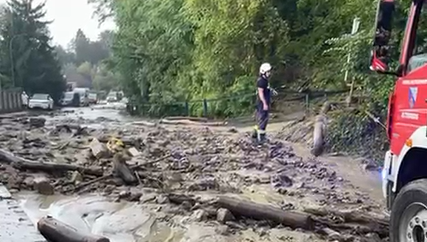 In Altenberg machte das Unwetter am Samstag einen Feuerwehreinsatz notwendig.
