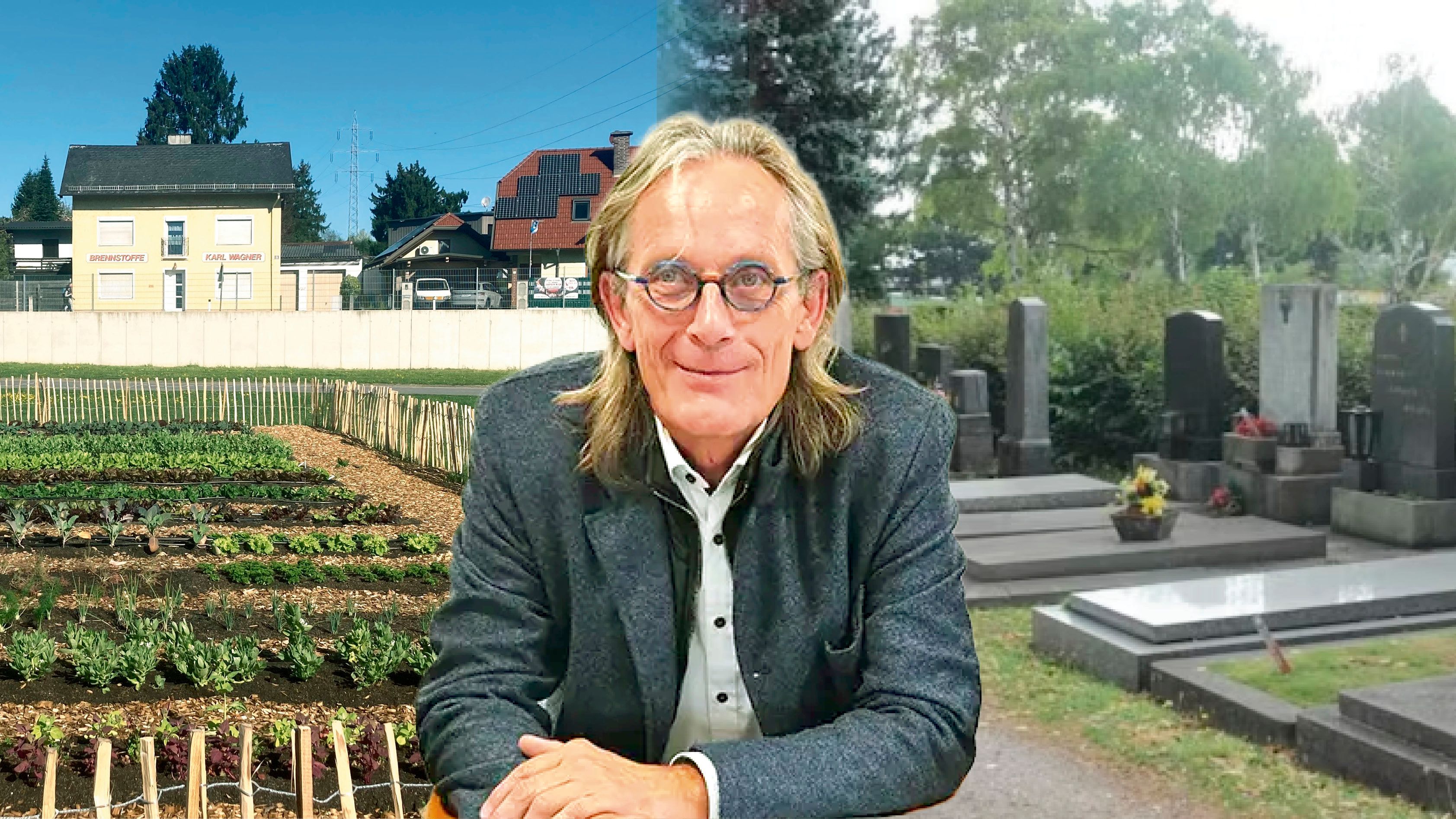 Johannes Eßmeister will helfen, direkt neben dem Friedhof Ruprechtshofen Gemüsenbeete anzubauen.