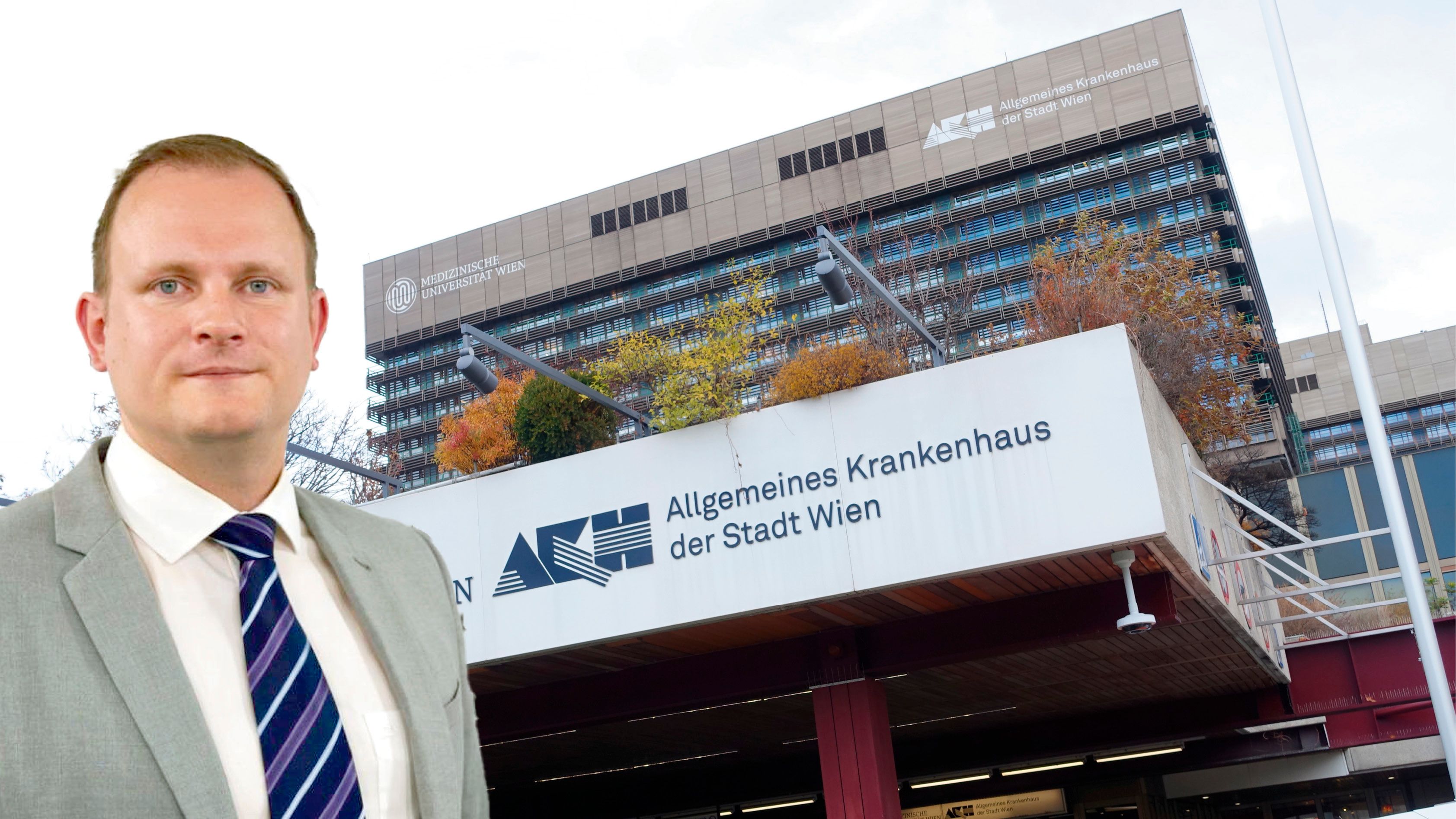 FPÖ Niederösterreich-Gesundheitssprecher LAbg. Richard Punz; das AKH in Wien