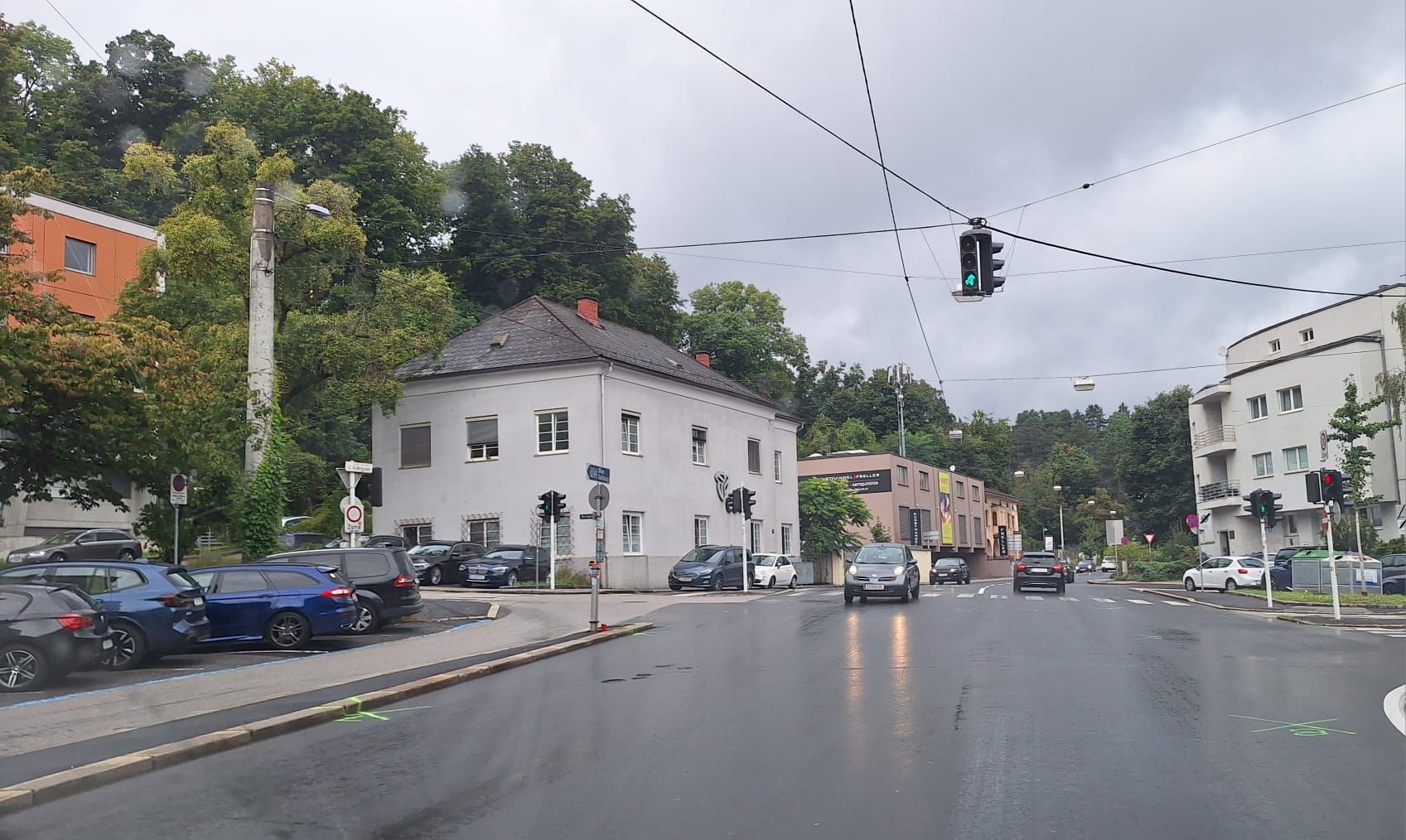 Auf dieser Kreuzung passierte der folgenschwere Zusammenstoß.